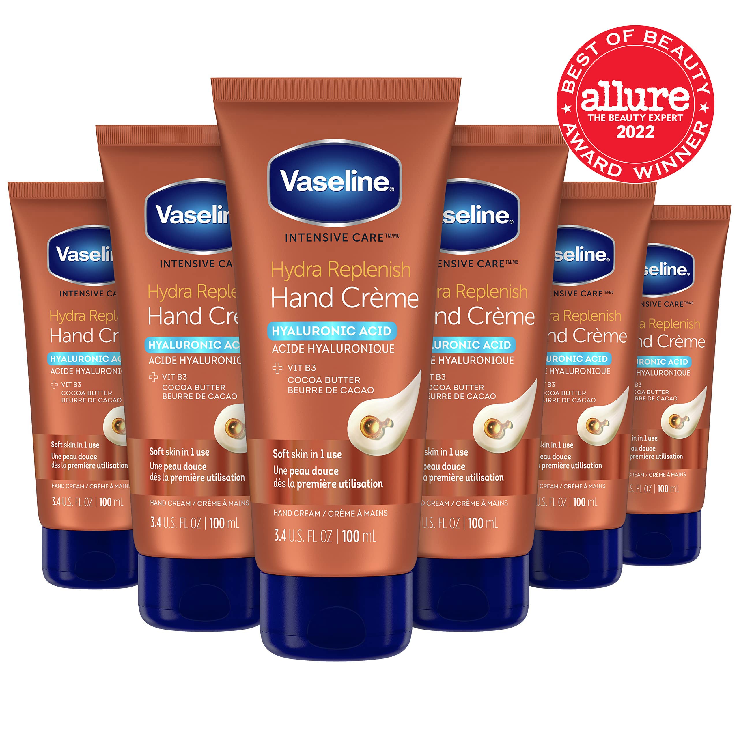 Foto 3 pulgar | Crema De Manos Vaseline Intensive Care Hydra Replenish 100 Ml X6 - Venta Internacional.