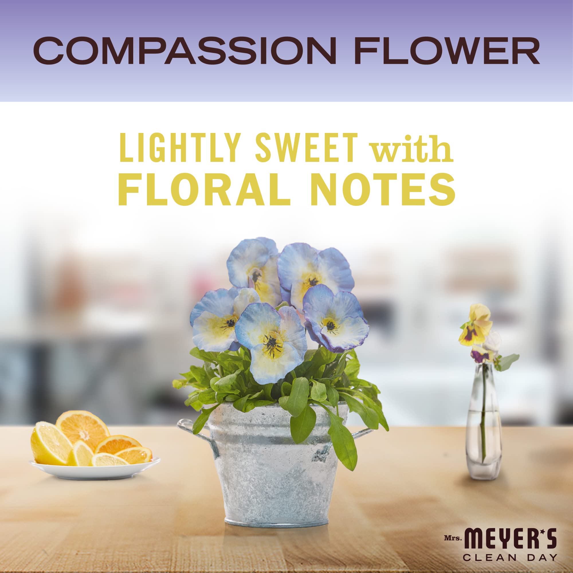 Foto 2 | Jabón De Manos Mrs. Meyer's Clean Day Compassion Flower 370 Ml X3 - Venta Internacional.