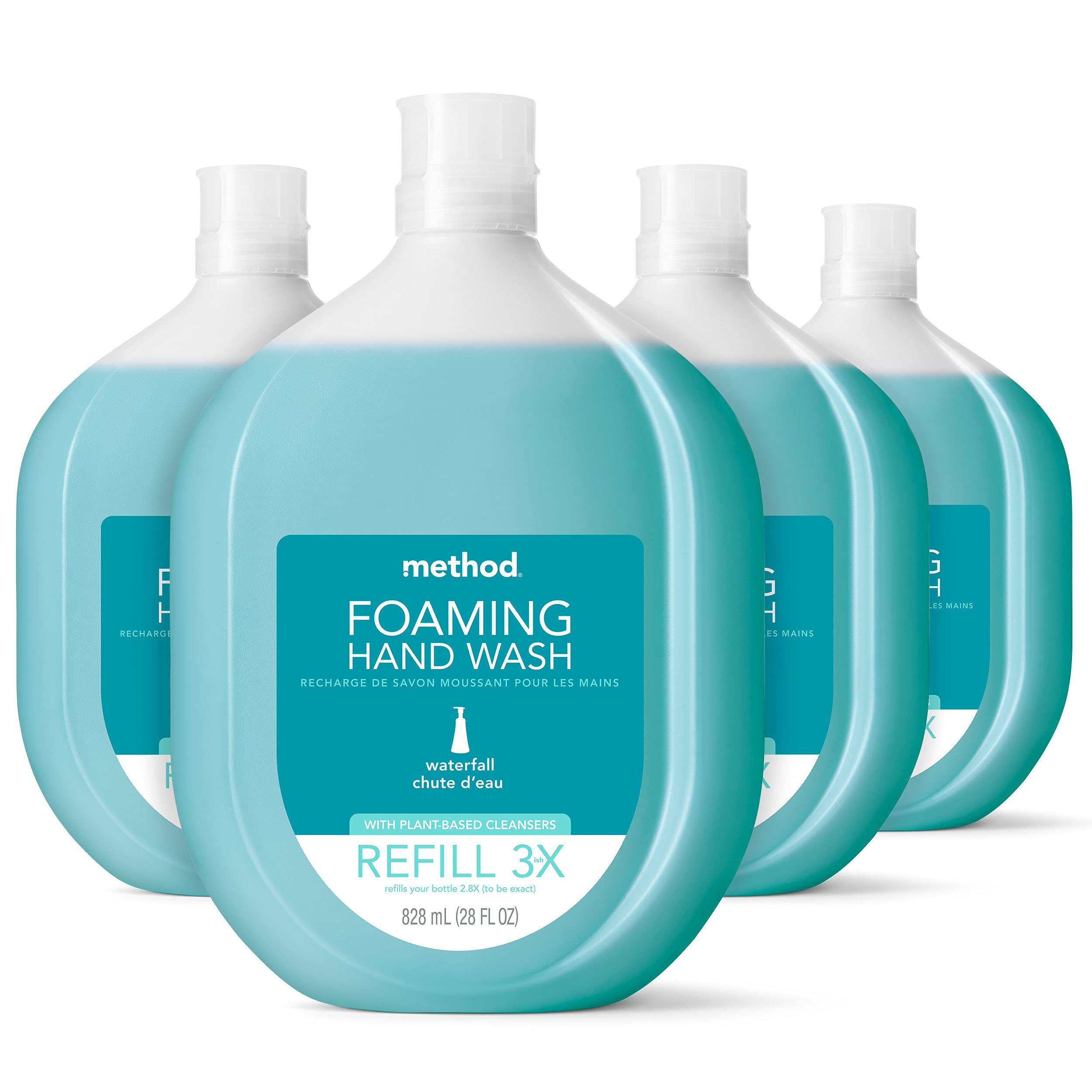 Jabón Espumoso Para Manos Refill Method Waterfall, 800 Ml (paquete De 4) - Venta Internacional.