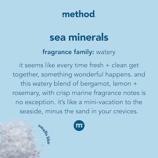 Foto 3 | Kit De Limpieza De Manos Espumoso Para Principiantes Method Sea Minerals, 300 Ml - Venta Internacional.