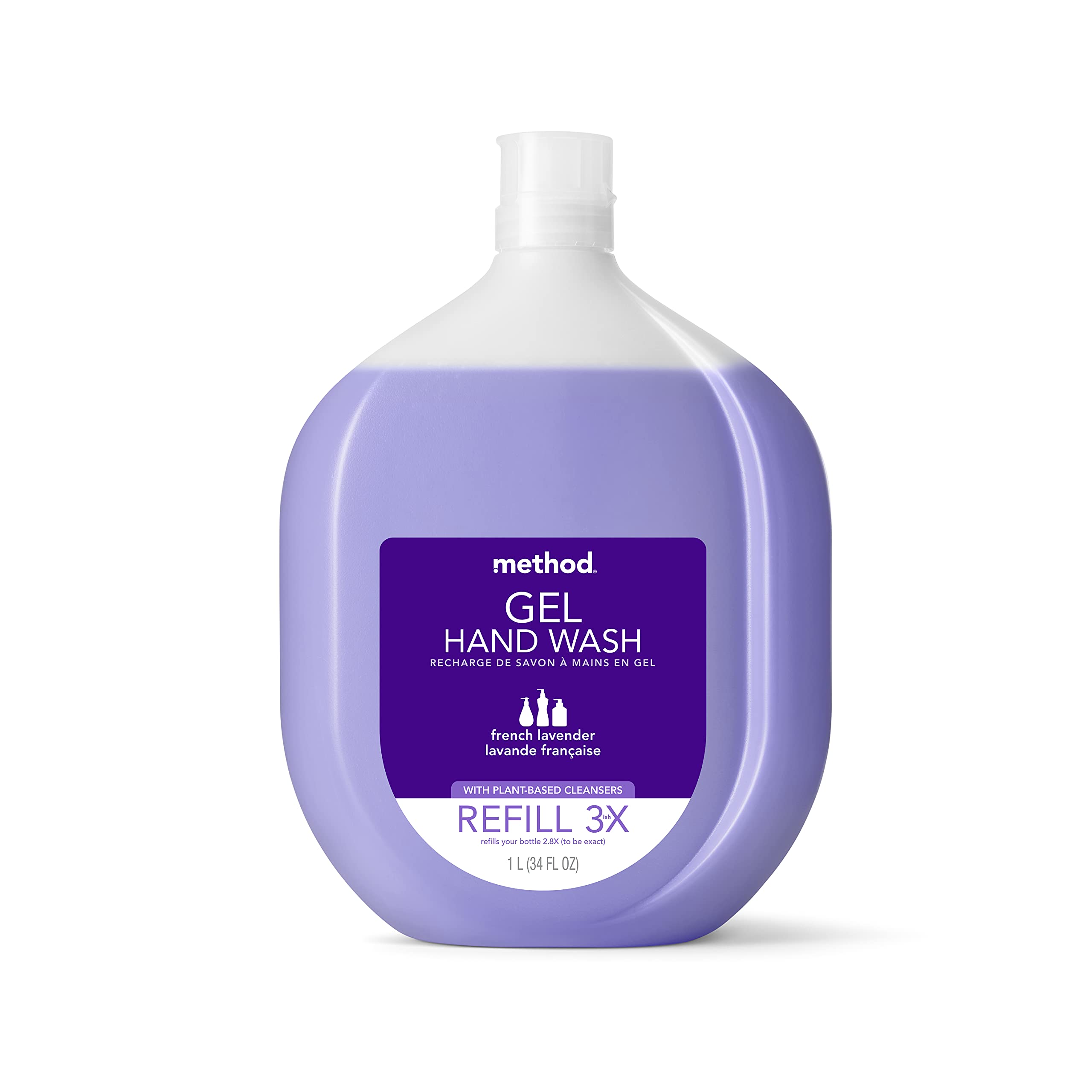 Foto 2 pulgar | Método De Recarga De Jabón De Manos En Gel Con Lavanda Francesa, 1 Litro, Reciclable - Venta Internacional.