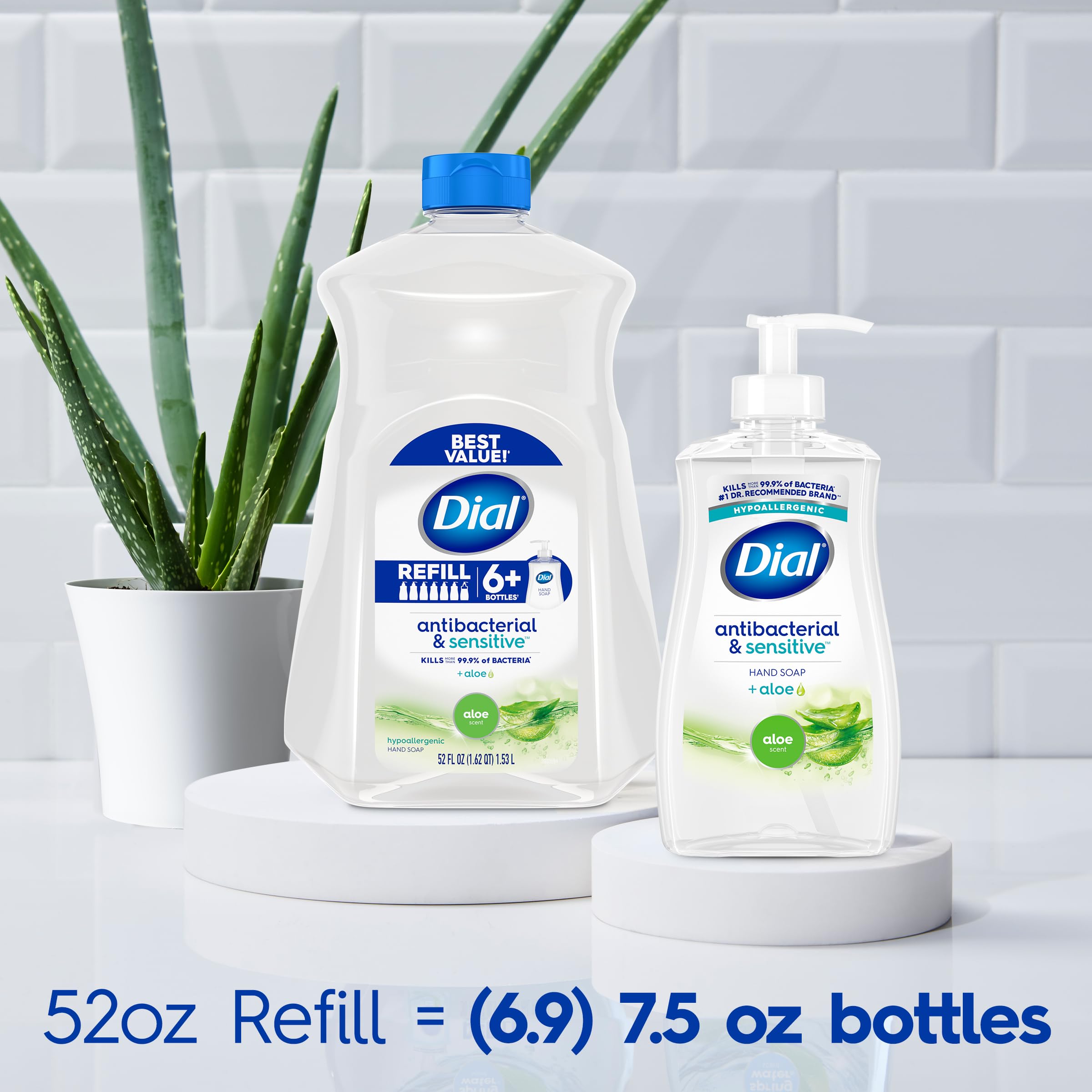 Foto 5 | Jabón De Manos Con Esfera, Antibacteriano, Aroma A Aloe, 325 Ml, Paquete De 12 - Venta Internacional.