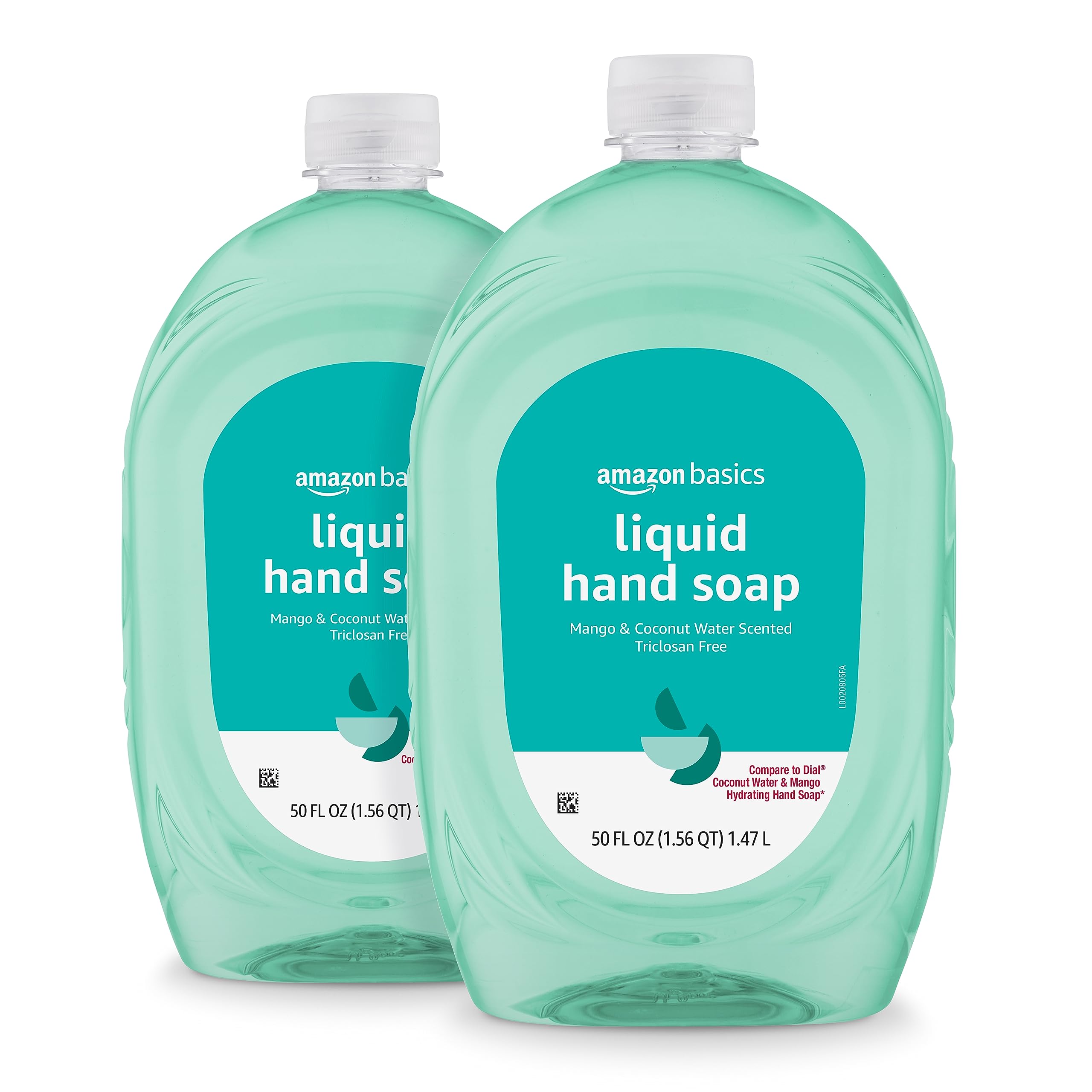 Recambio De Jabón Líquido Para Manos Amazon Basics Mango & Coconut 1,5 L - Venta Internacional.