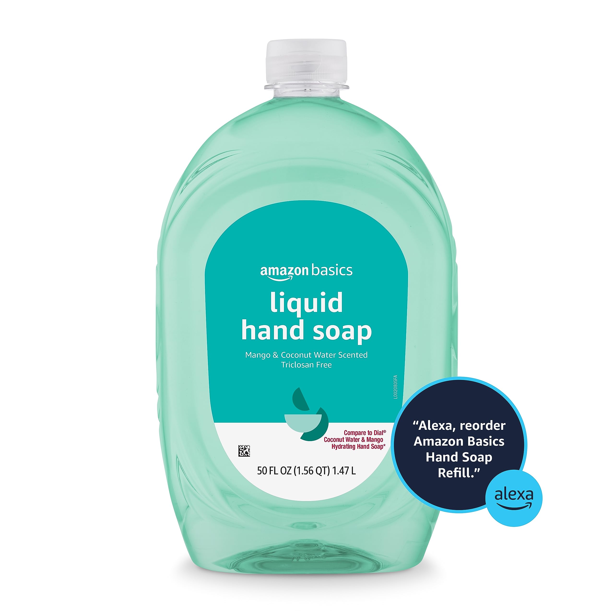 Foto 6 | Recambio De Jabón Líquido Para Manos Amazon Basics Mango & Coconut 1,5 L - Venta Internacional.