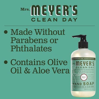 Foto 6 | Jabón Líquido Para Manos Mrs. Meyer's Clean Day Con Aroma A Albahaca 370 Ml X6 - Venta Internacional.