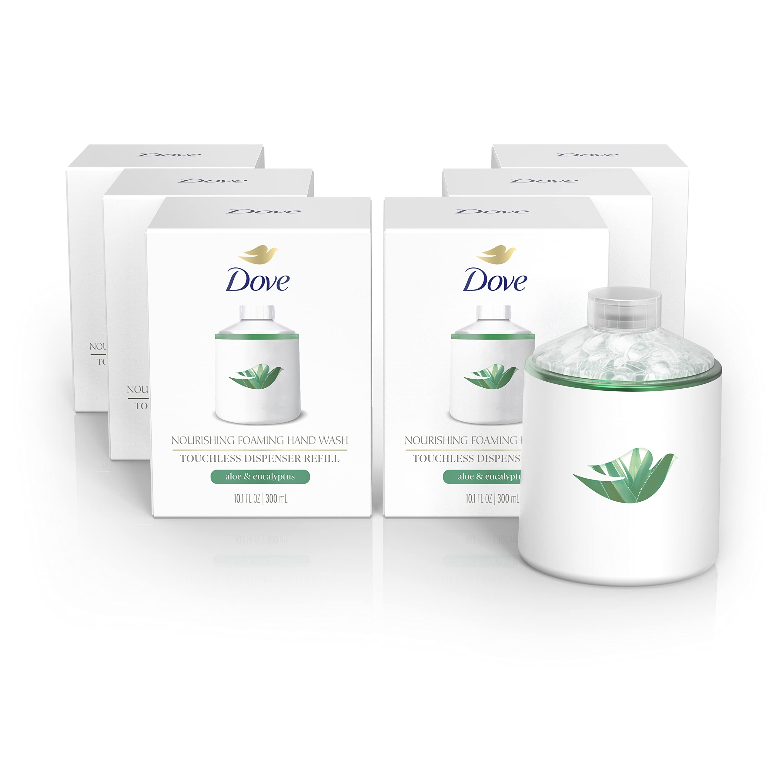 Foto 2 pulgar | Jabón Espumoso para Manos Dove Nourishing Aloe Eucalipto 300 ml Paquete de 6 - Venta Internacional
