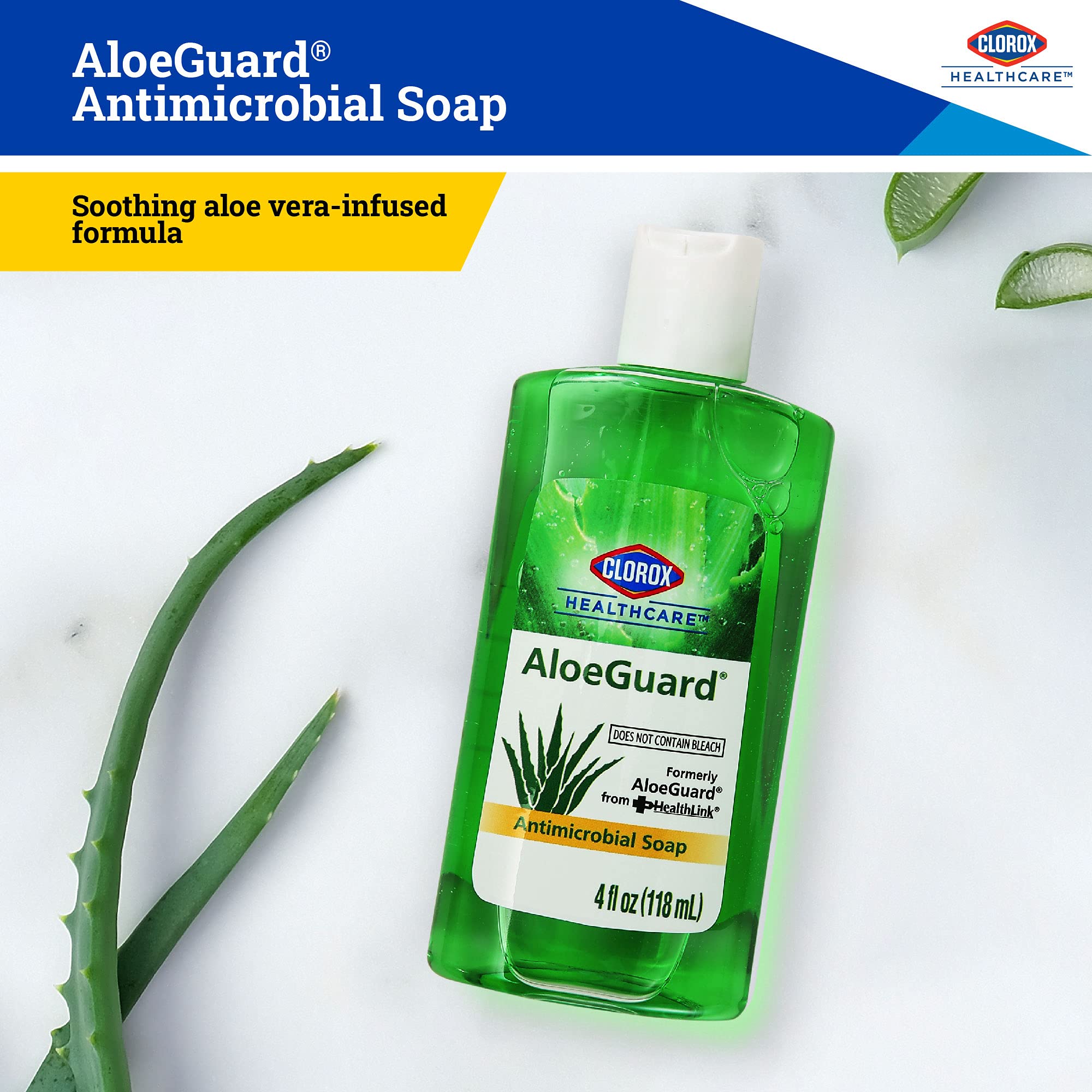 Foto 4 pulgar | Jabón De Manos Clorox Healthcare Aloeguard, 4 Ml, Aloe Vera, Paquete De 24 - Venta Internacional.