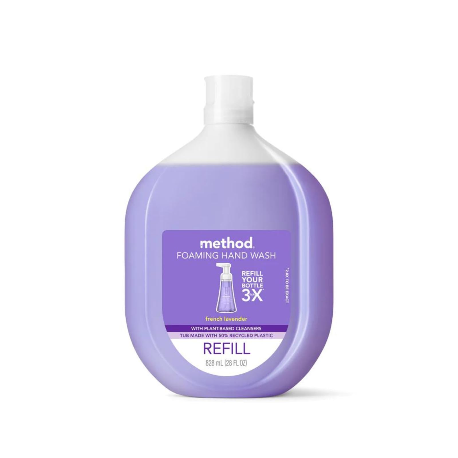 Método De Recarga De Jabón Espumoso Para Manos, Lavanda Francesa, 828 Ml, 1 Paquete - Venta Internacional.