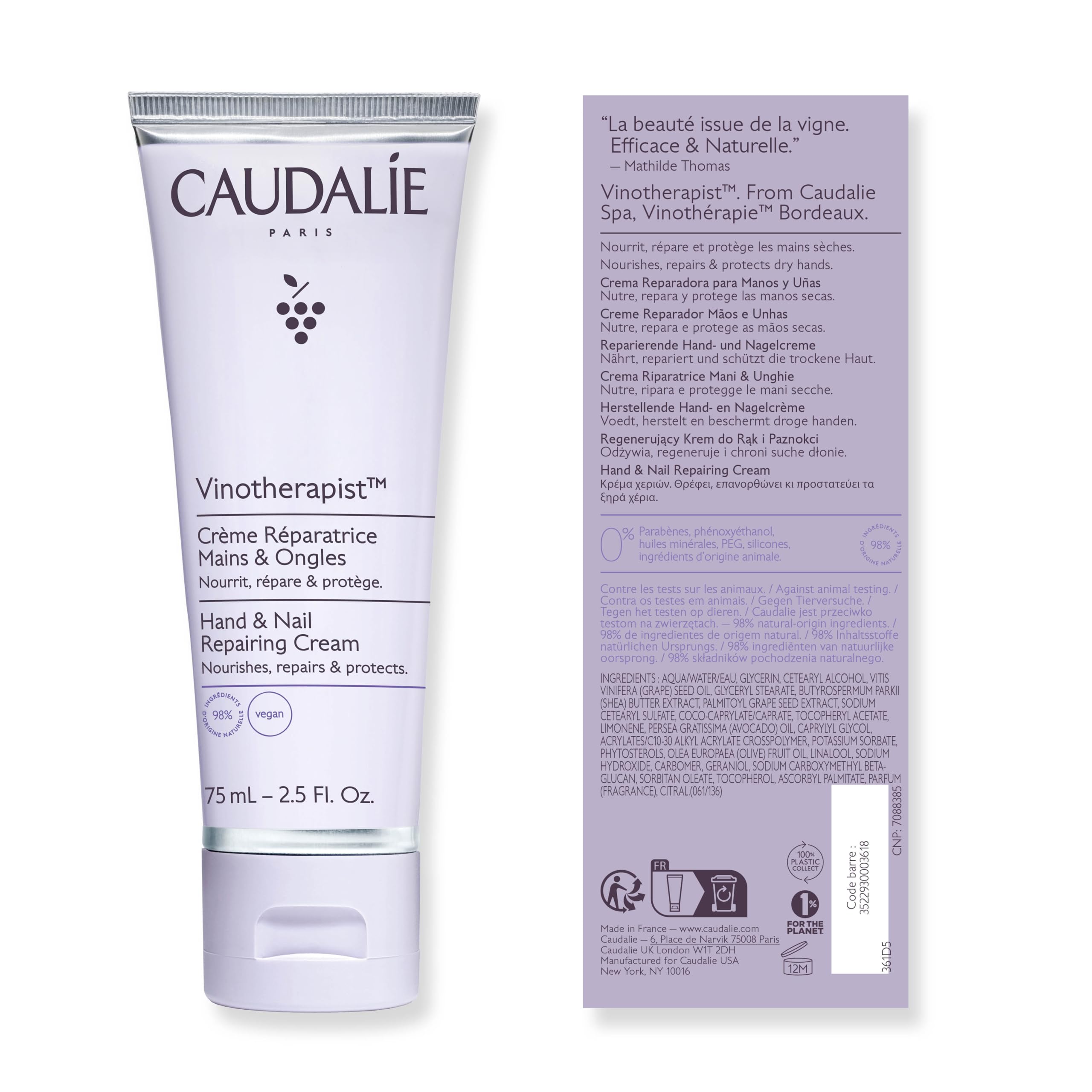 Foto 7 pulgar | Crema De Manos Y Uñas Caudalie Vinotherapist 75 Ml - Venta Internacional.