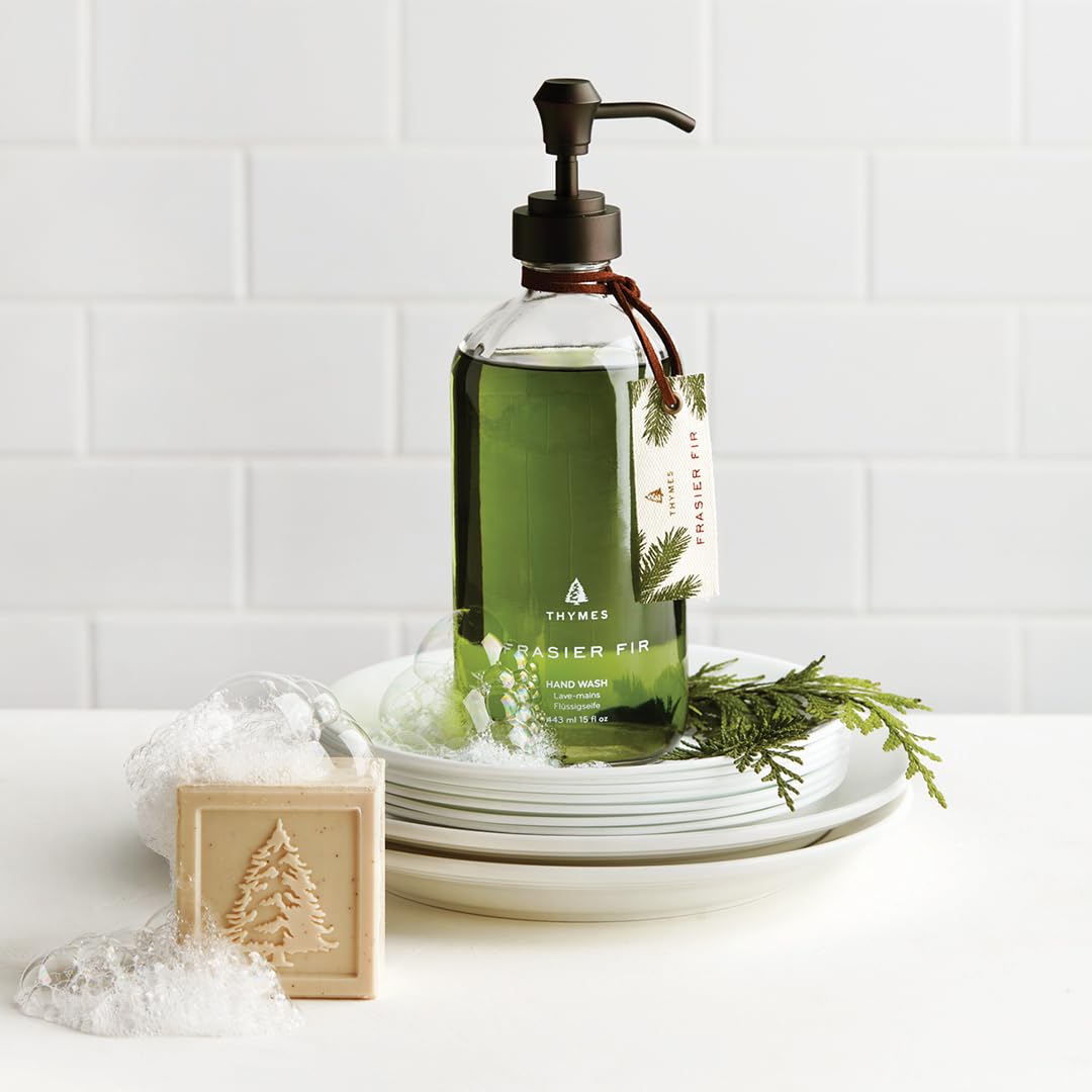 Foto 3 pulgar | Botella De Vidrio Hand Wash Thymes Frasier Fir De 450 Ml - Venta Internacional.