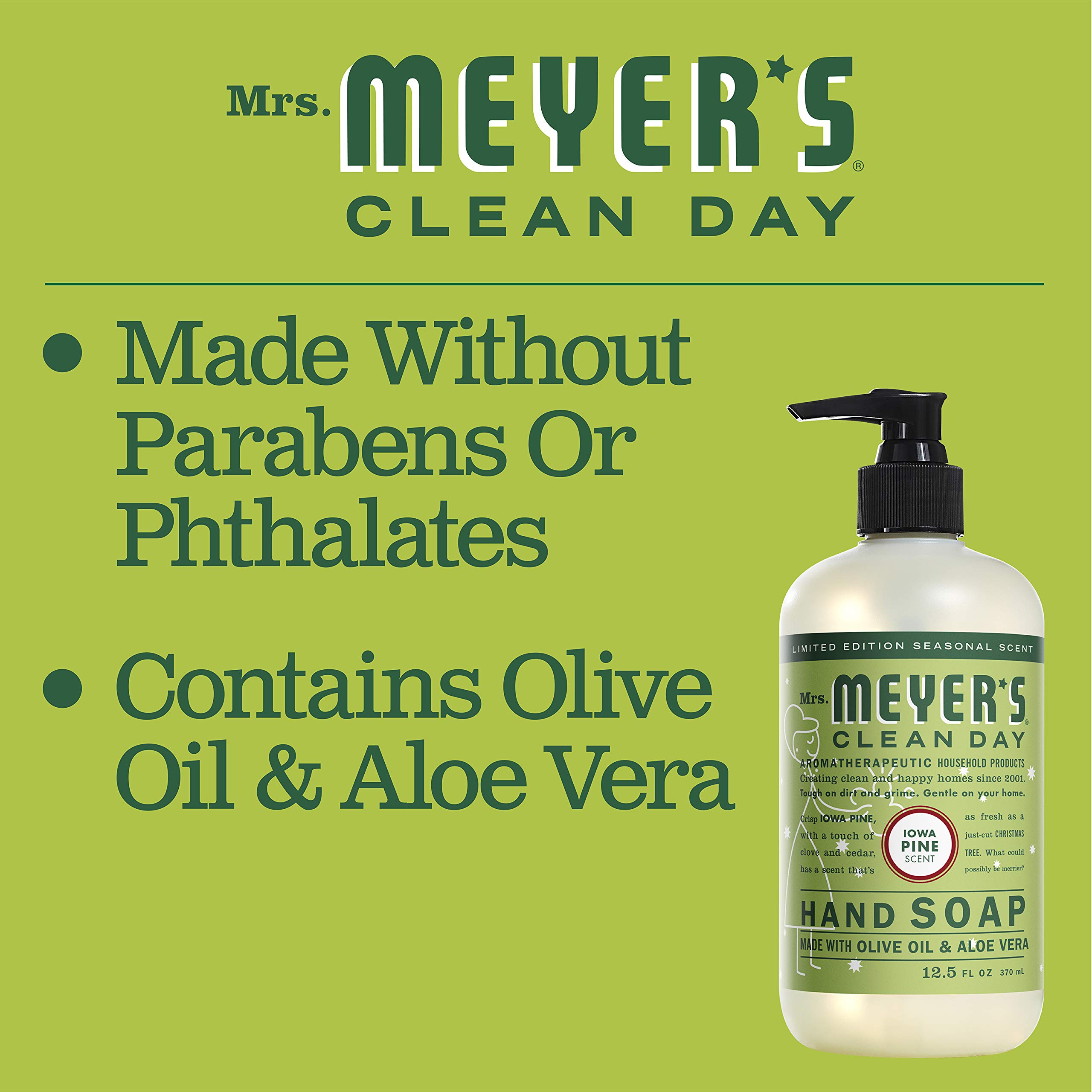 Foto 5 pulgar | Jabón De Manos Mrs. Meyer's Clean Day Edición Limitada Iowa Pine 370 Ml - Venta Internacional.