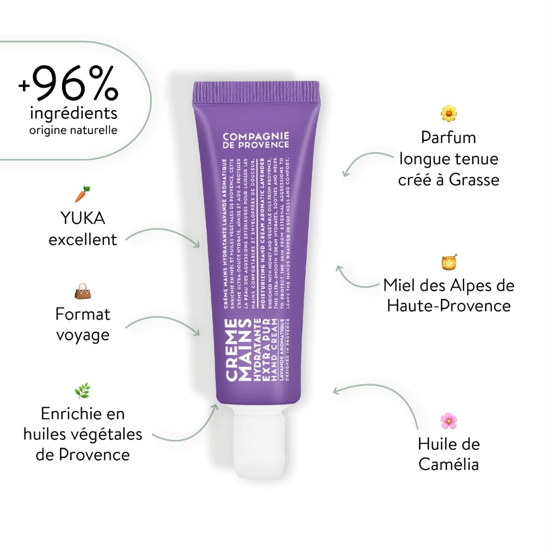 Foto 3 pulgar | Crema De Manos La Compagnie De Provence Lavanda Aromática 30 Ml - Venta Internacional.