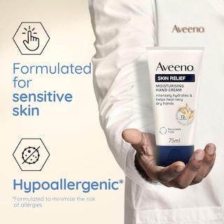 Foto 5 | Crema De Manos Aveeno Skin Relief Restore & Protect 75 Ml - Venta Internacional.