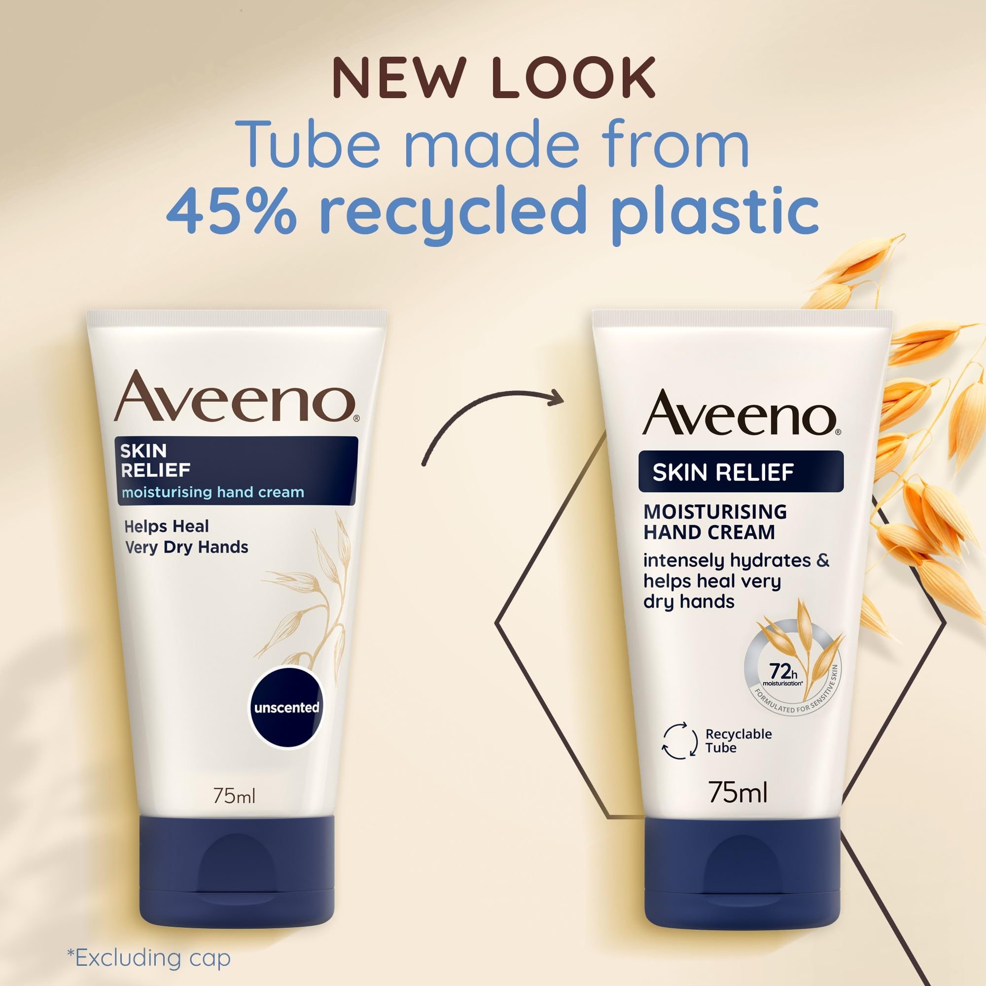 Foto 6 | Crema De Manos Aveeno Skin Relief Restore & Protect 75 Ml - Venta Internacional.