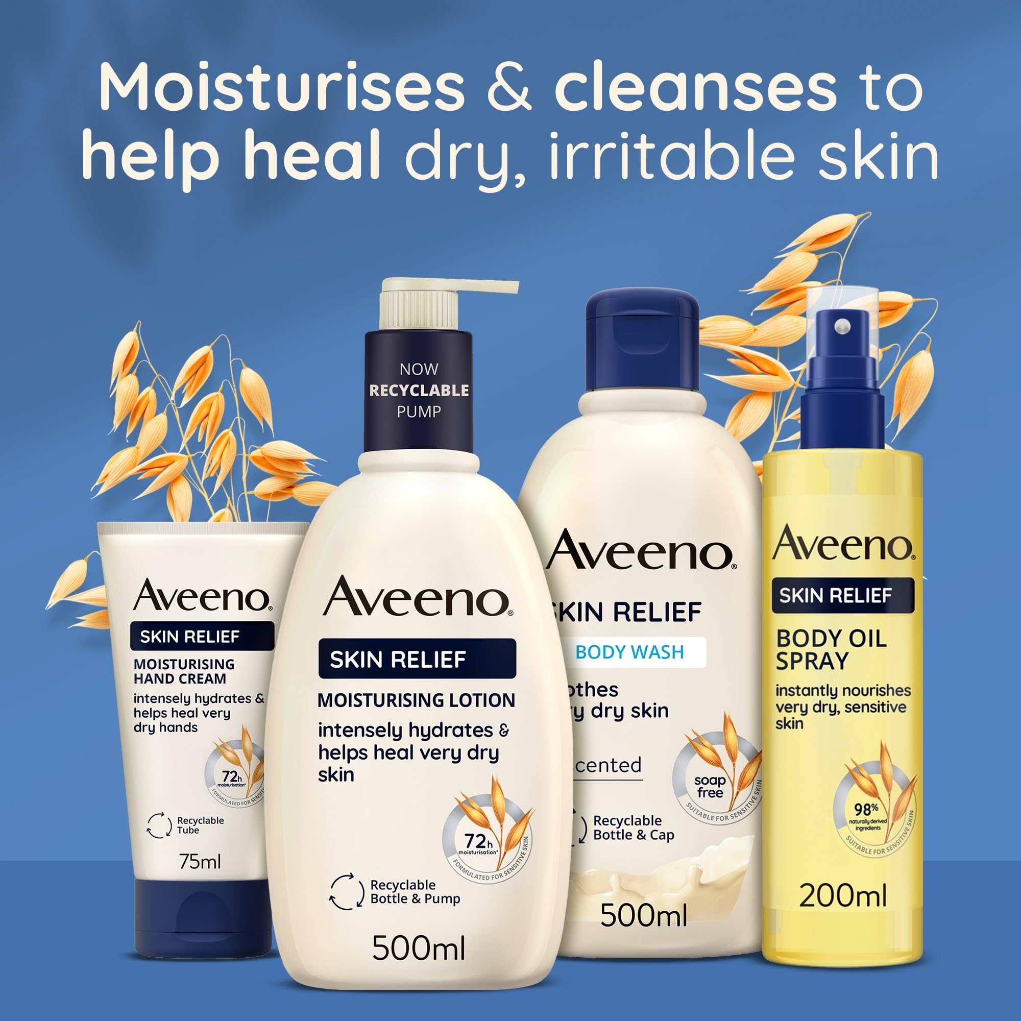 Foto 8 pulgar | Crema De Manos Aveeno Skin Relief Restore & Protect 75 Ml - Venta Internacional.