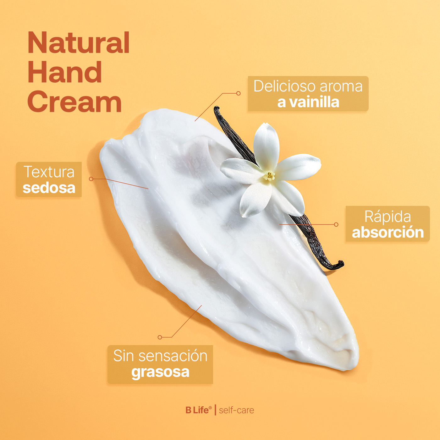 Foto 5 pulgar | Kit 3 Cremas para Manos Olor Vainilla 80 ml con Vitamina E y Niacinamida Natural Hand Cream B Life