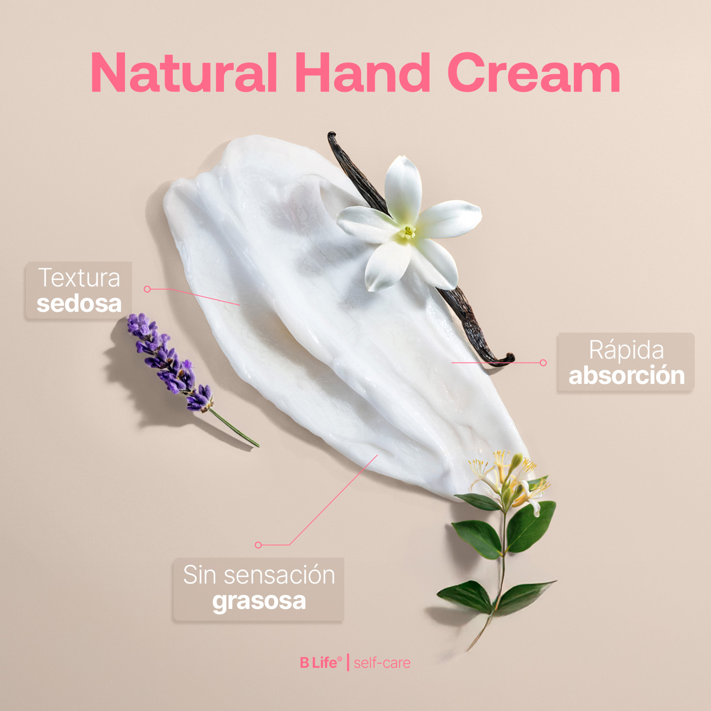 Foto 4 | Kit 3 Cremas para Manos Mix de Esencias 80 ml con Vitamina E y Niacinamida Natural Hand Cream B Life