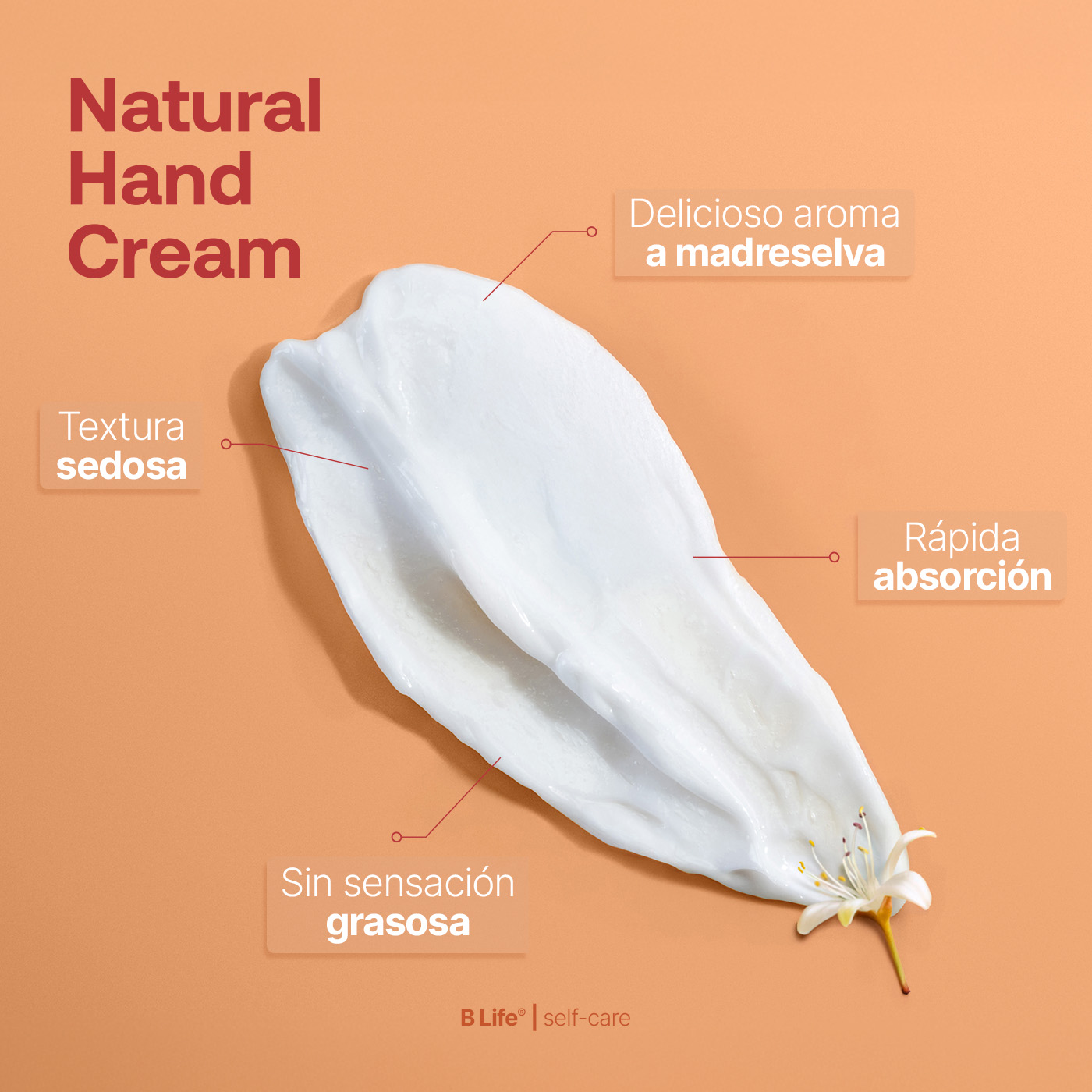Foto 5 pulgar | Kit 3 Cremas para Manos Aroma Madreselva 80 ml con Vitamina E y Niacinamida Natural Hand Cream B Life.