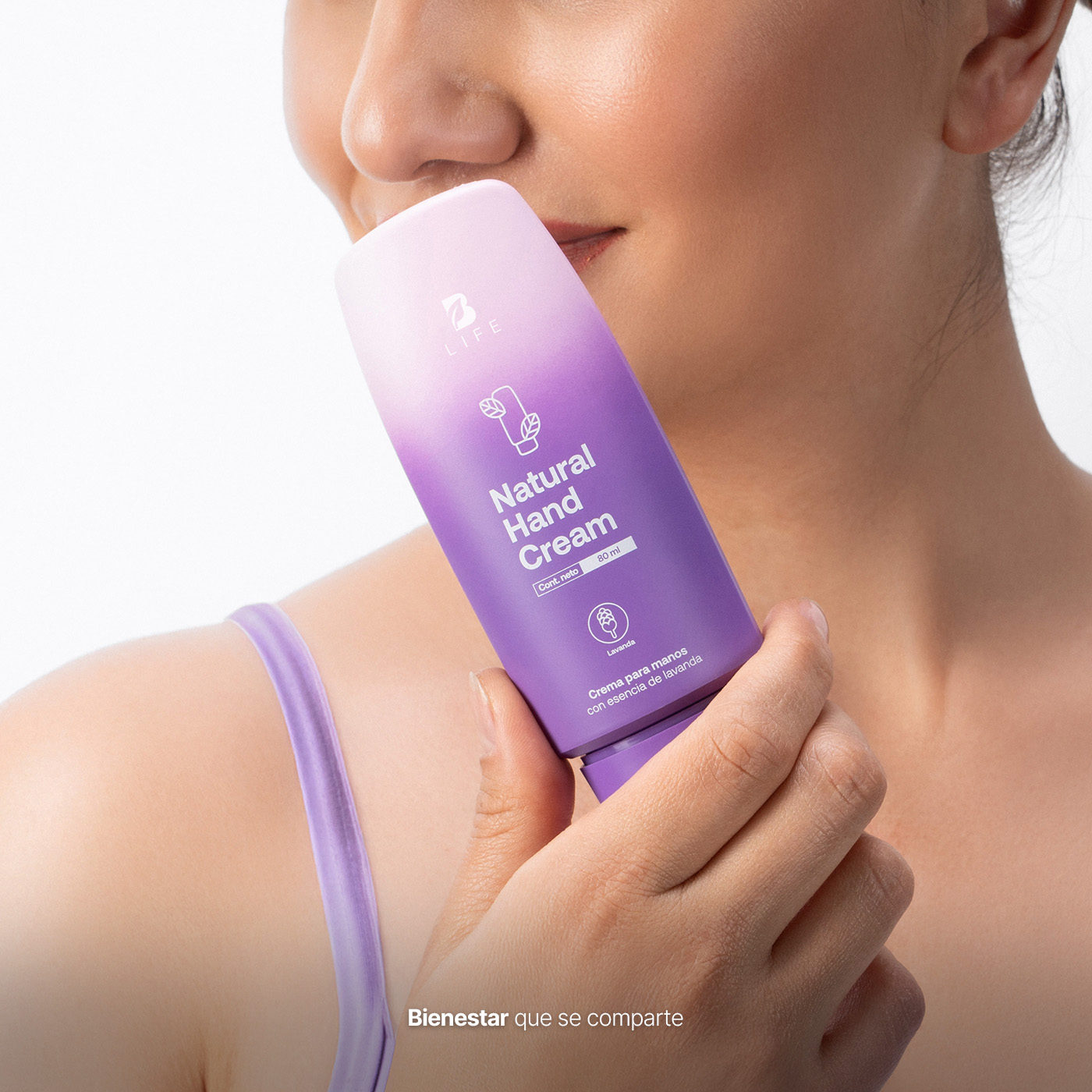 Foto 4 pulgar | Kit 3 Cremas para Manos Aroma Lavanda 80 ml con Vitamina E y Niacinamida Natural Hand Cream B Life