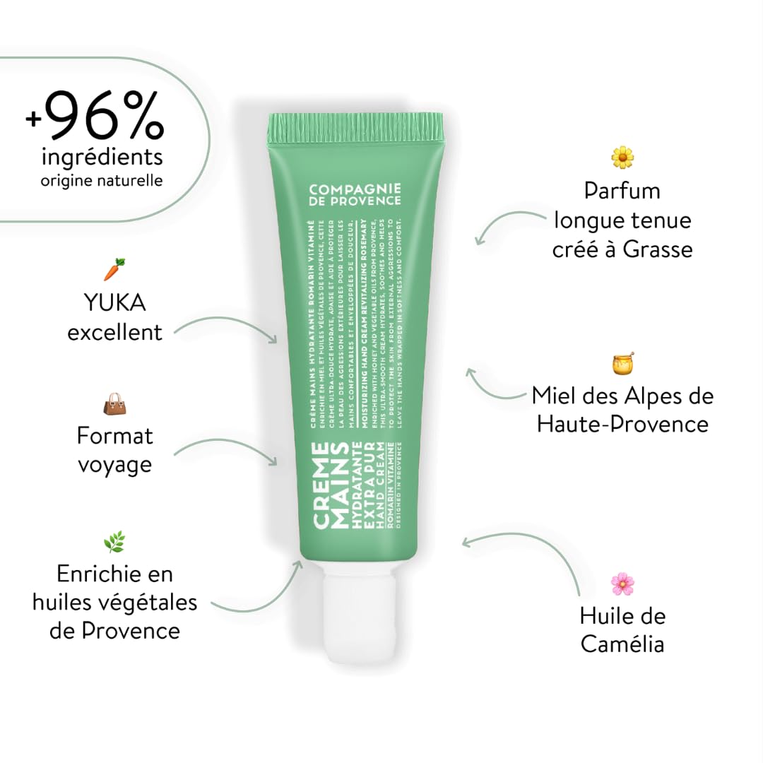Foto 3 pulgar | Crema De Manos La Compagnie De Provence Revitalizante Con Romero, 30 Ml - Venta Internacional.