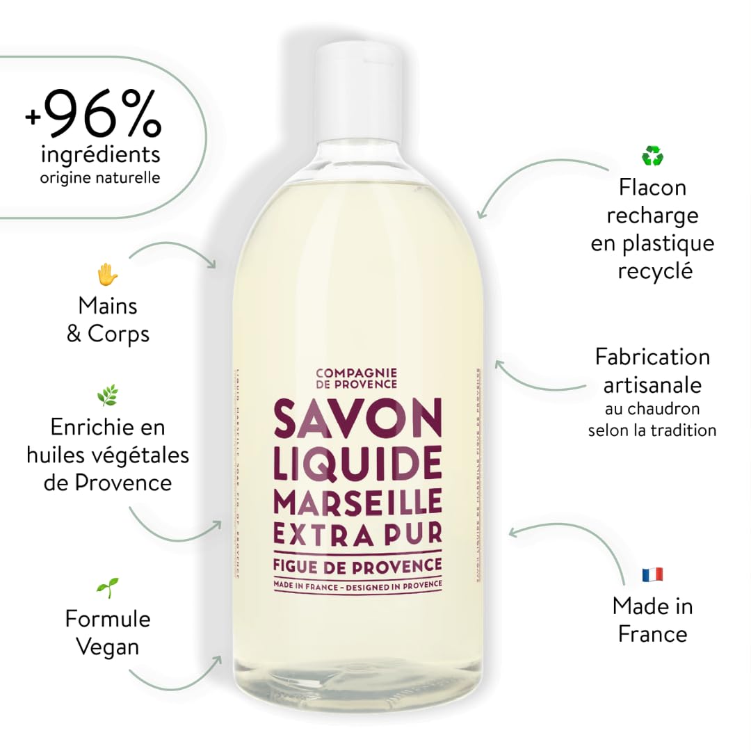 Foto 3 pulgar | Jabón Líquido La Compagnie De Provence Savon De Marseille 1l - Venta Internacional.