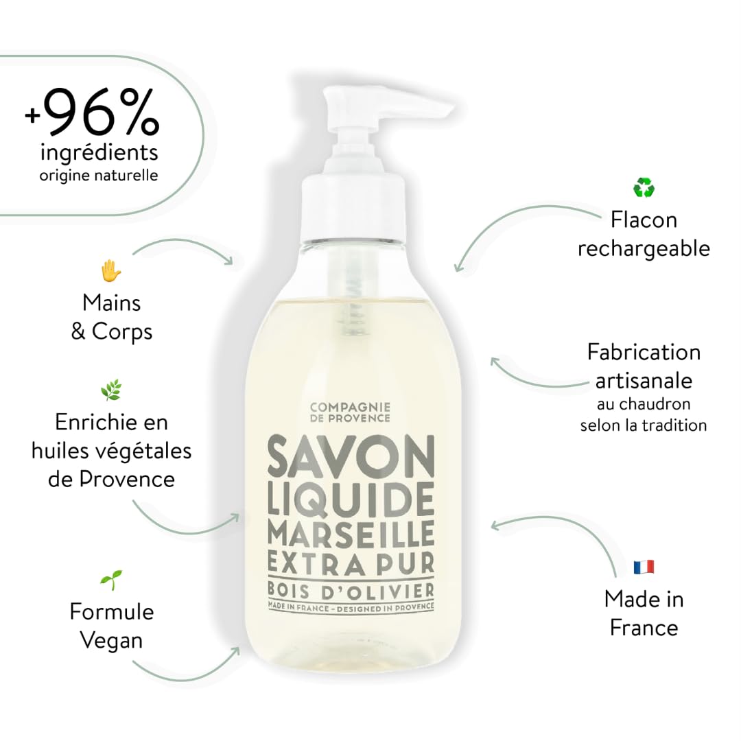 Foto 3 pulgar | Jabón Líquido La Compagnie De Provence Marseille 300ml Olive - Venta Internacional.