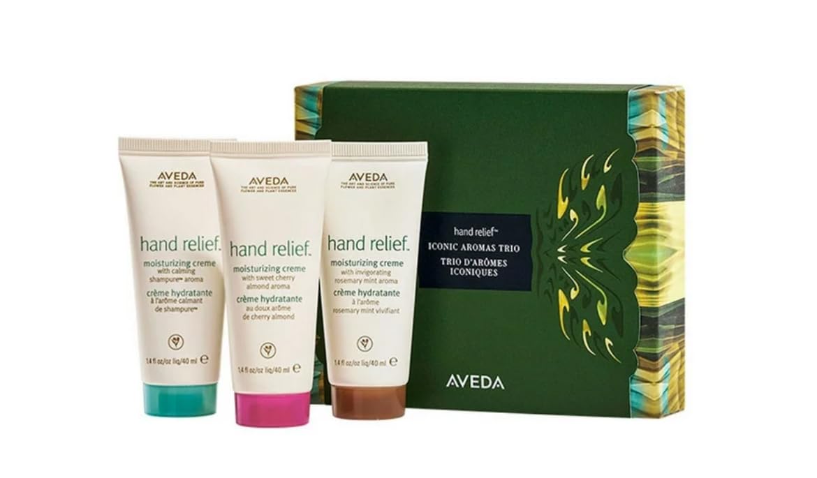 Set De Regalo Aveda Hand Relief Iconic Aromas Trio 40 Ml - Venta Internacional.