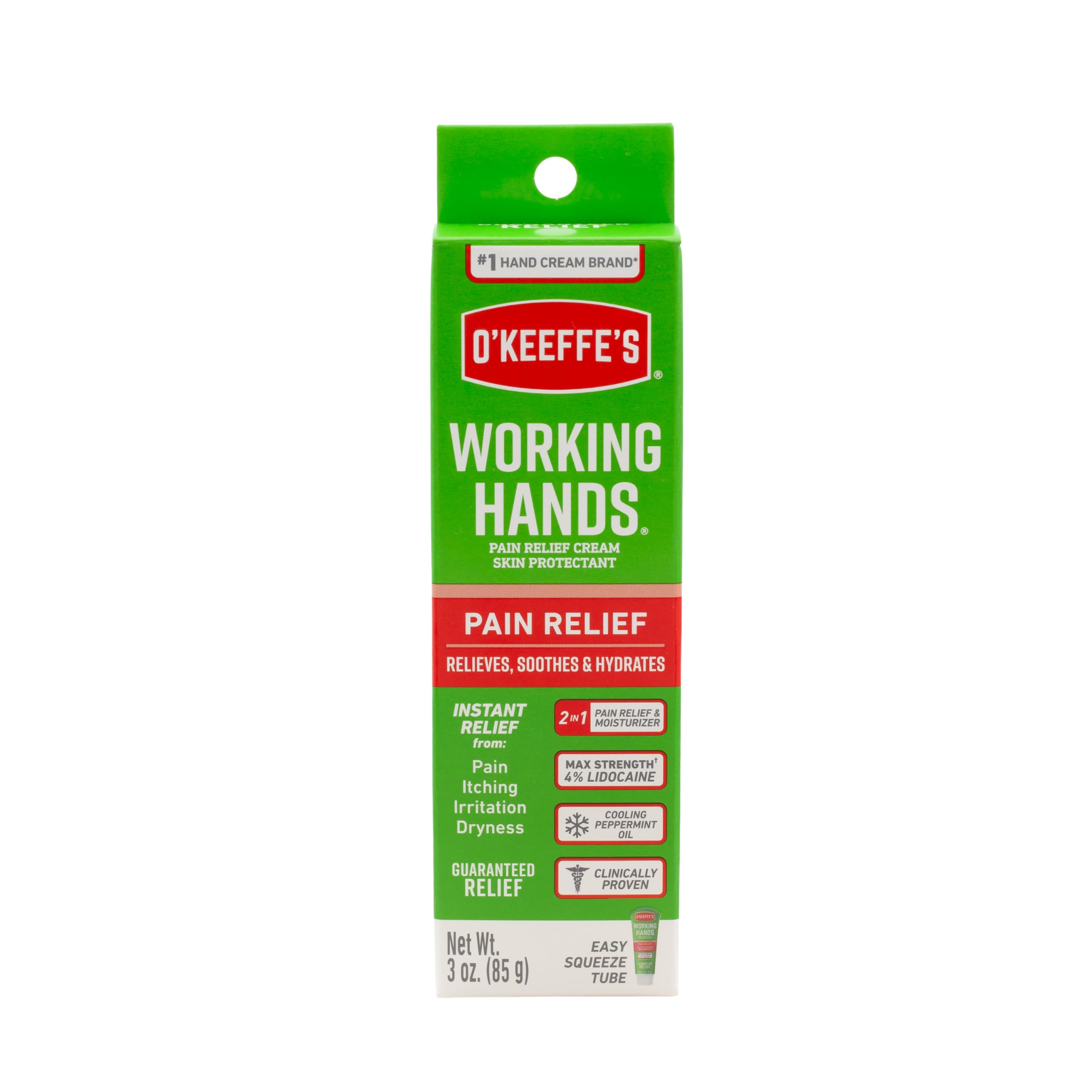 Foto 2 pulgar | Crema O'keeffe's Working Hands Para Aliviar El Dolor Con Lidocaína Al 4%, 90 Ml - Venta Internacional.