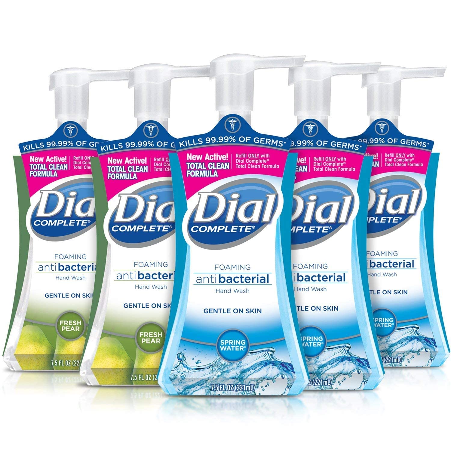 Jabón De Manos Dial Complete Antibacteriano, 2 Aromas, 221 Ml, Paquete De 5 - Venta Internacional.