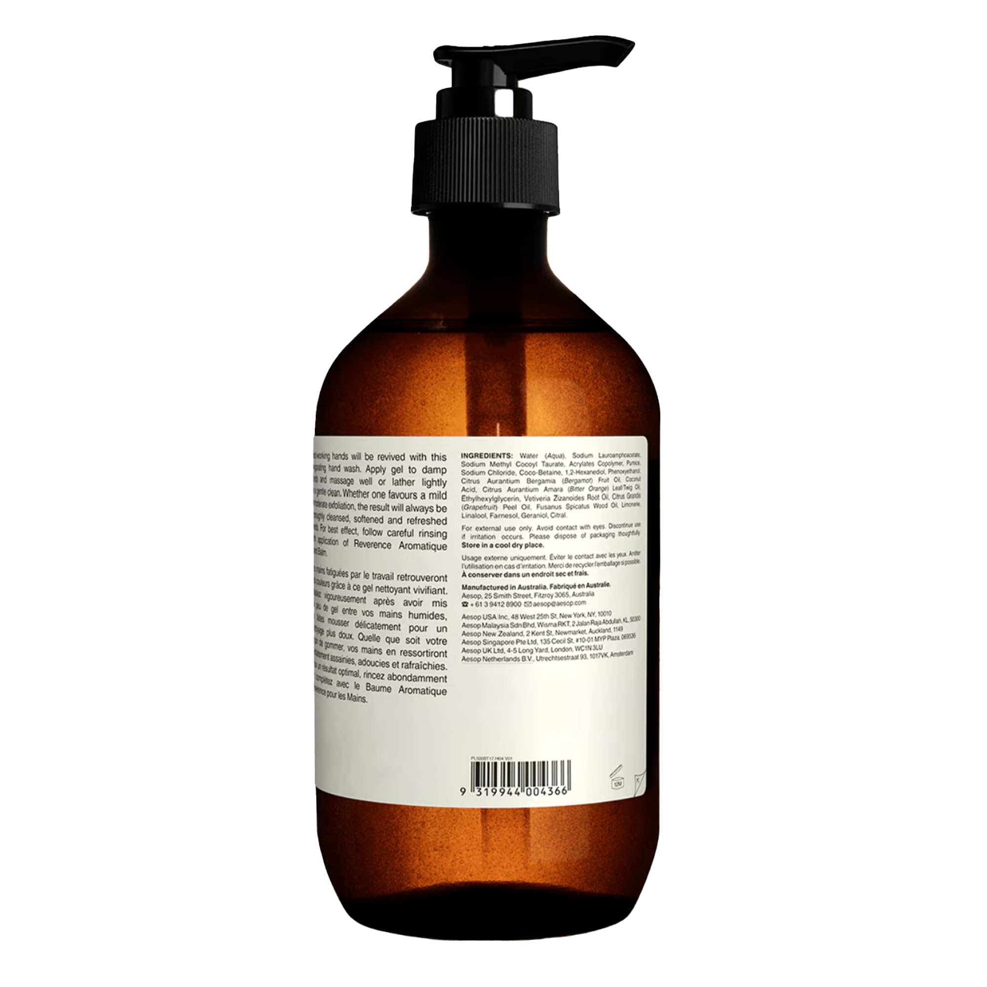 Foto 3 pulgar | Jabón De Manos Aesop Reverence Aromatique, 500 Ml (paquete De 3) - Venta Internacional.