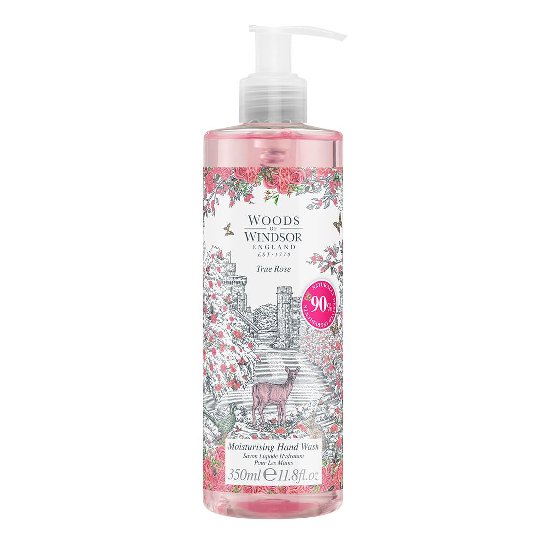 Foto 2 pulgar | Lavado A Mano Woods Of Windsor Rose True Rose Scent 350 Ml - Venta Internacional.