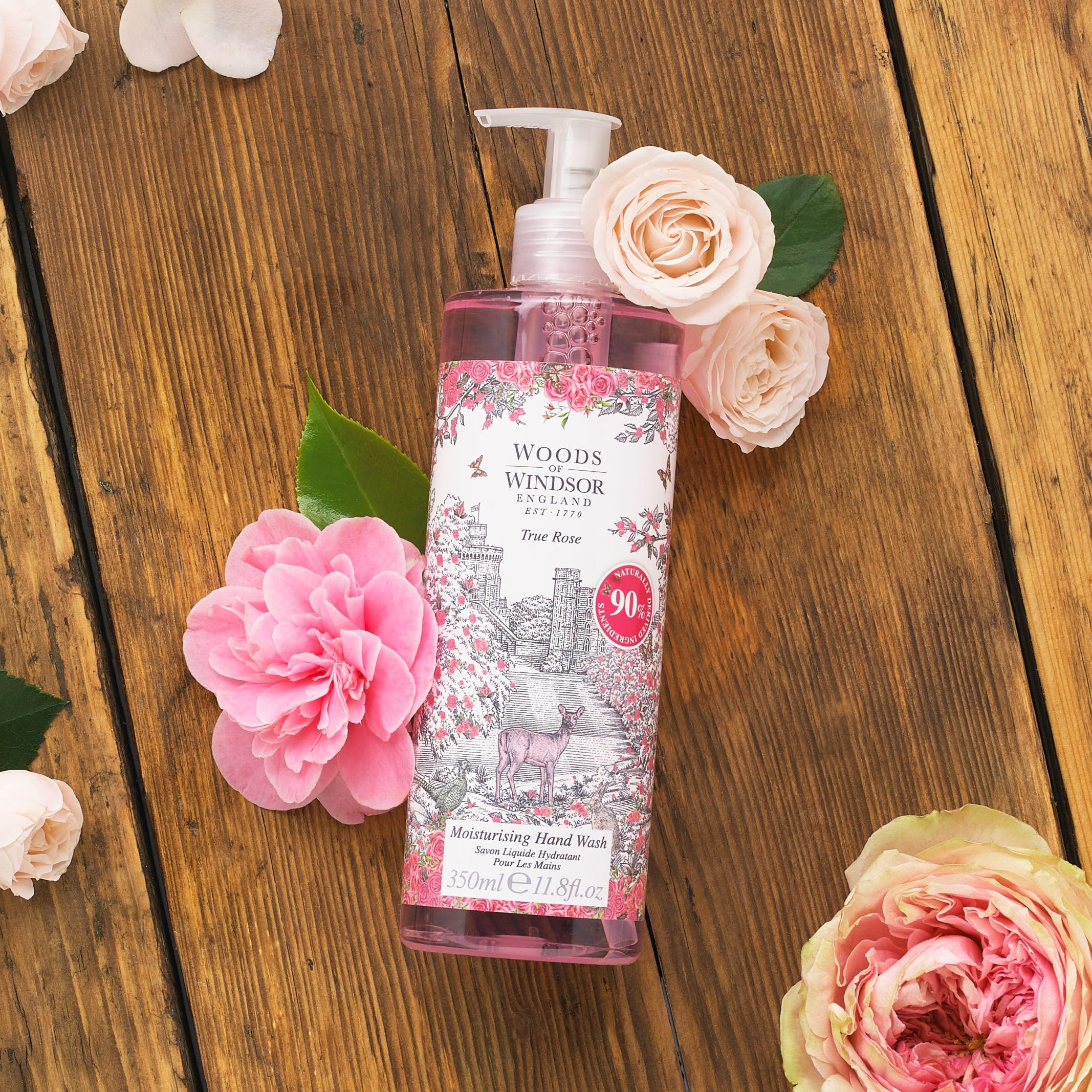 Foto 3 pulgar | Lavado A Mano Woods Of Windsor Rose True Rose Scent 350 Ml - Venta Internacional.