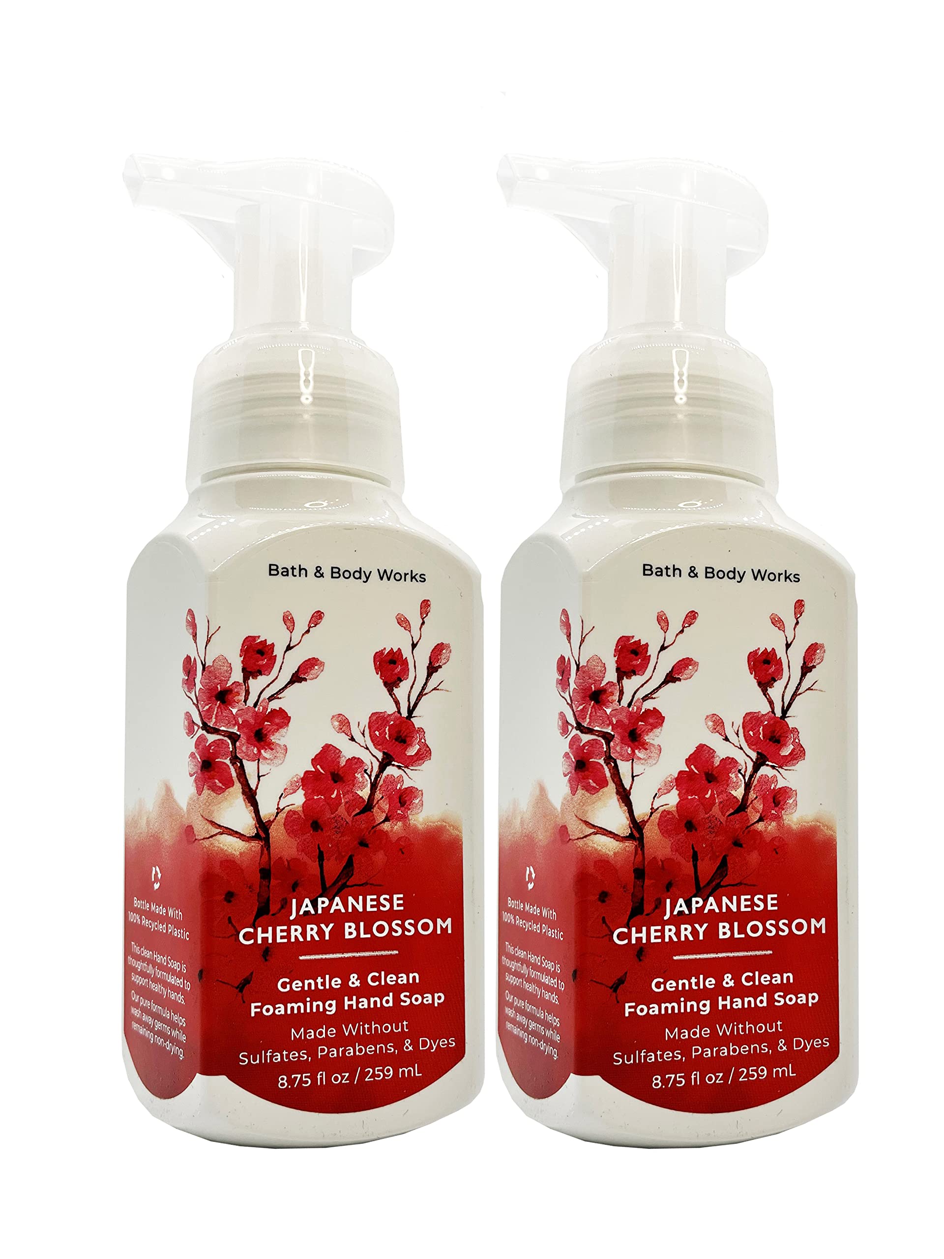 Foto 4 pulgar | Jabón De Manos Bath & Body Works Gentle Foaming Japanese Cherry, Paquete De 2 - Venta Internacional.