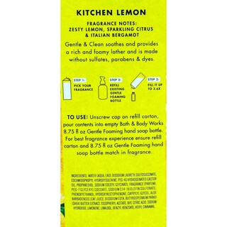 Foto 2 | Recambio De Jabón De Manos Bath & Body Works Kitchen Lemon De 32 Ml - Venta Internacional.
