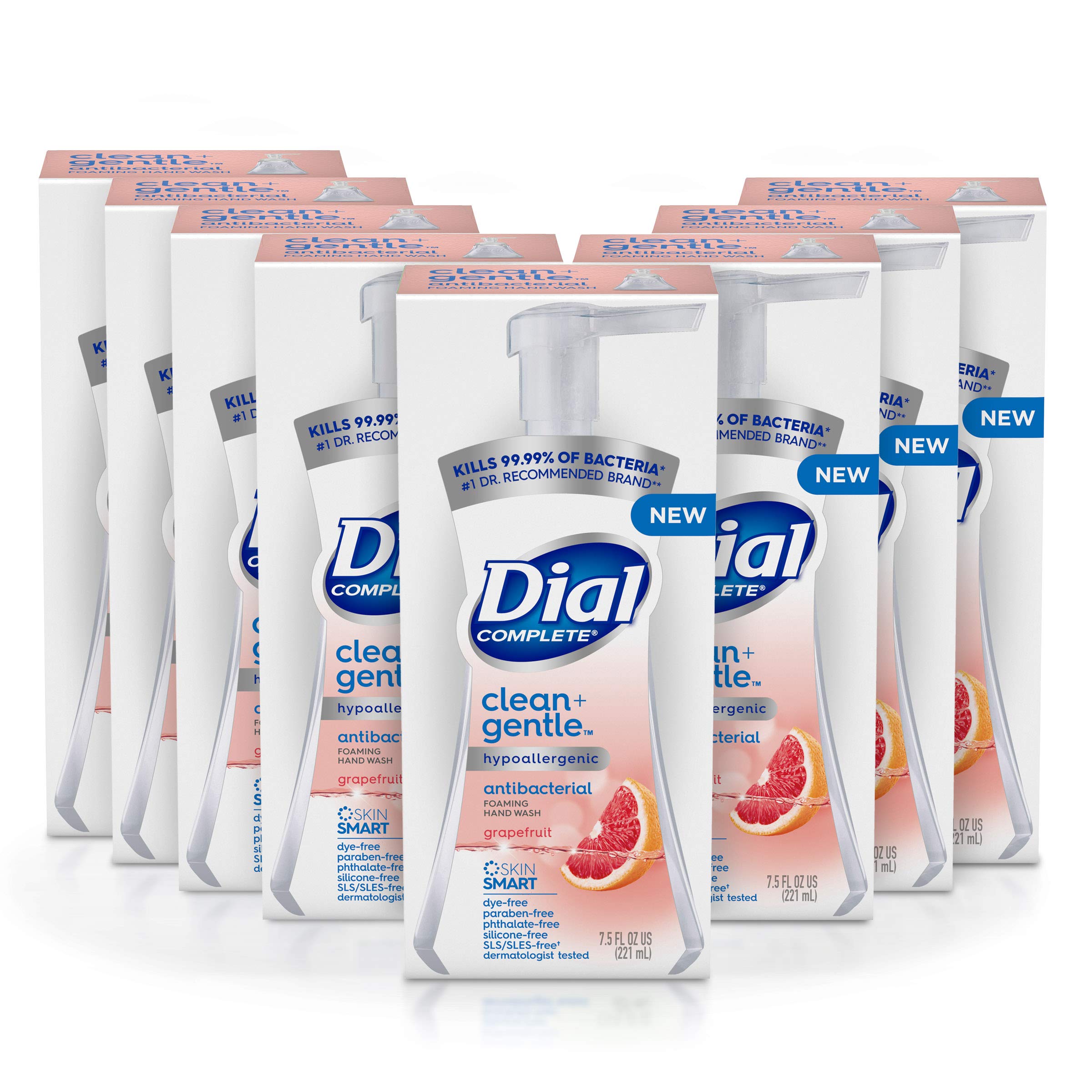 Espuma Para Lavado A Mano Dial Complete Clean + Gentle, 225 Ml, Paquete De 8 - Venta Internacional.