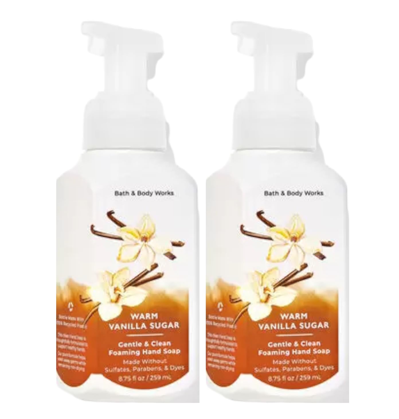 Foto 1 | Jabón De Manos Bath And Body Works Warm Vanilla Sugar 250 Ml (paquete De 2) - Venta Internacional.