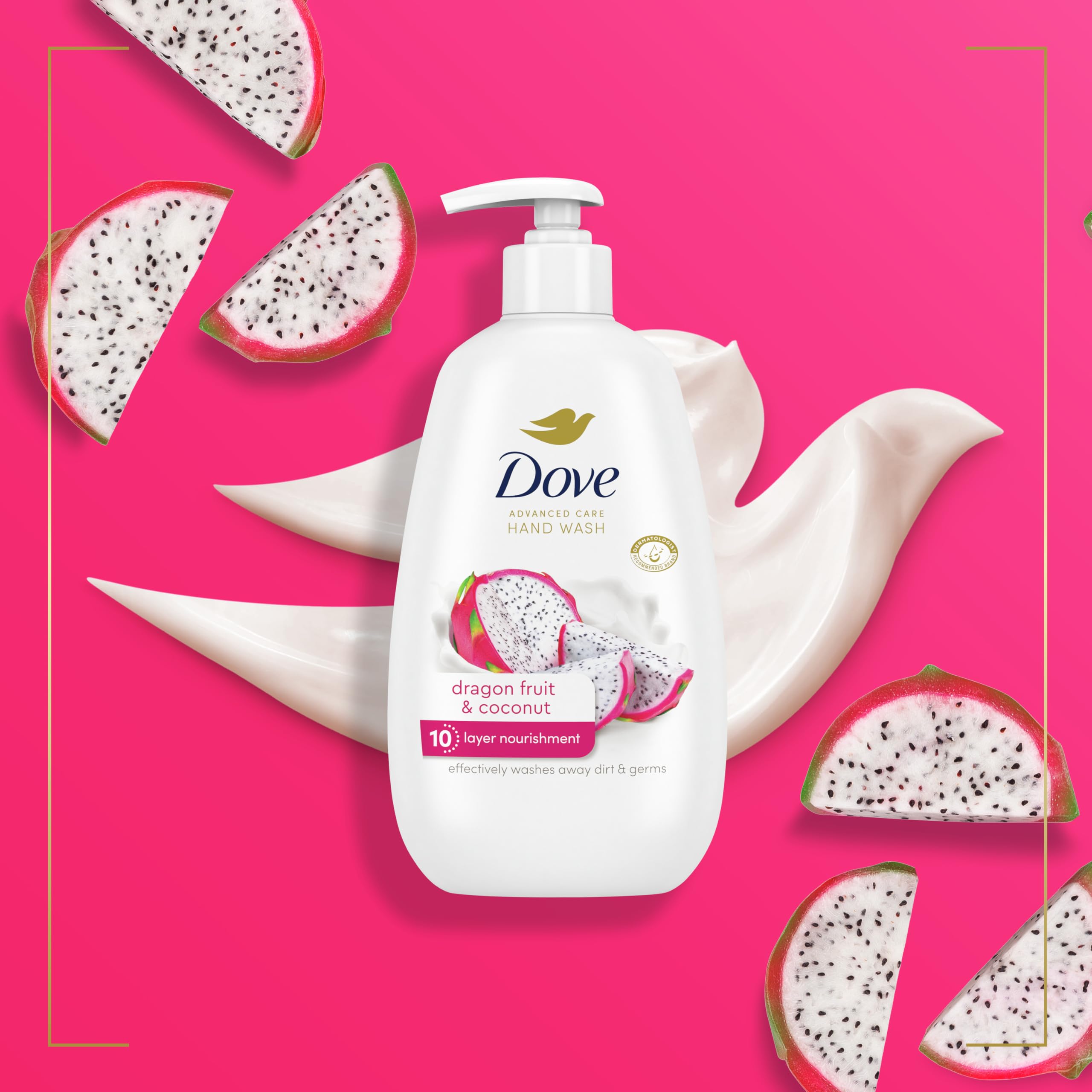 Foto 5 pulgar | Jabón De Manos Dove Advanced Care Dragonfruit & Coconut, 4 X 250 Ml - Venta Internacional.
