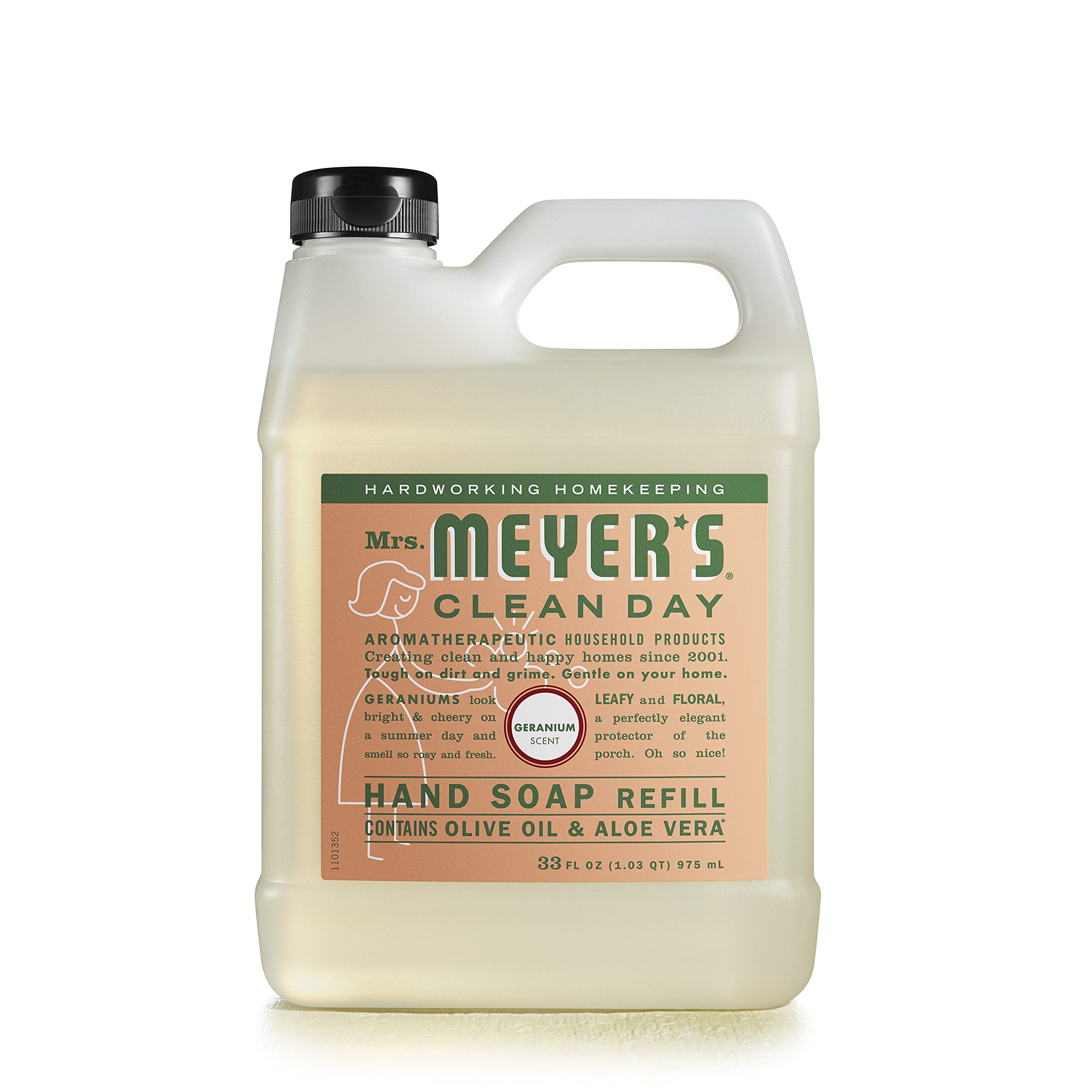 Foto 2 pulgar | Recambio De Jabón De Manos Mrs. Meyer's Clean Day Geranium 1l - Venta Internacional.