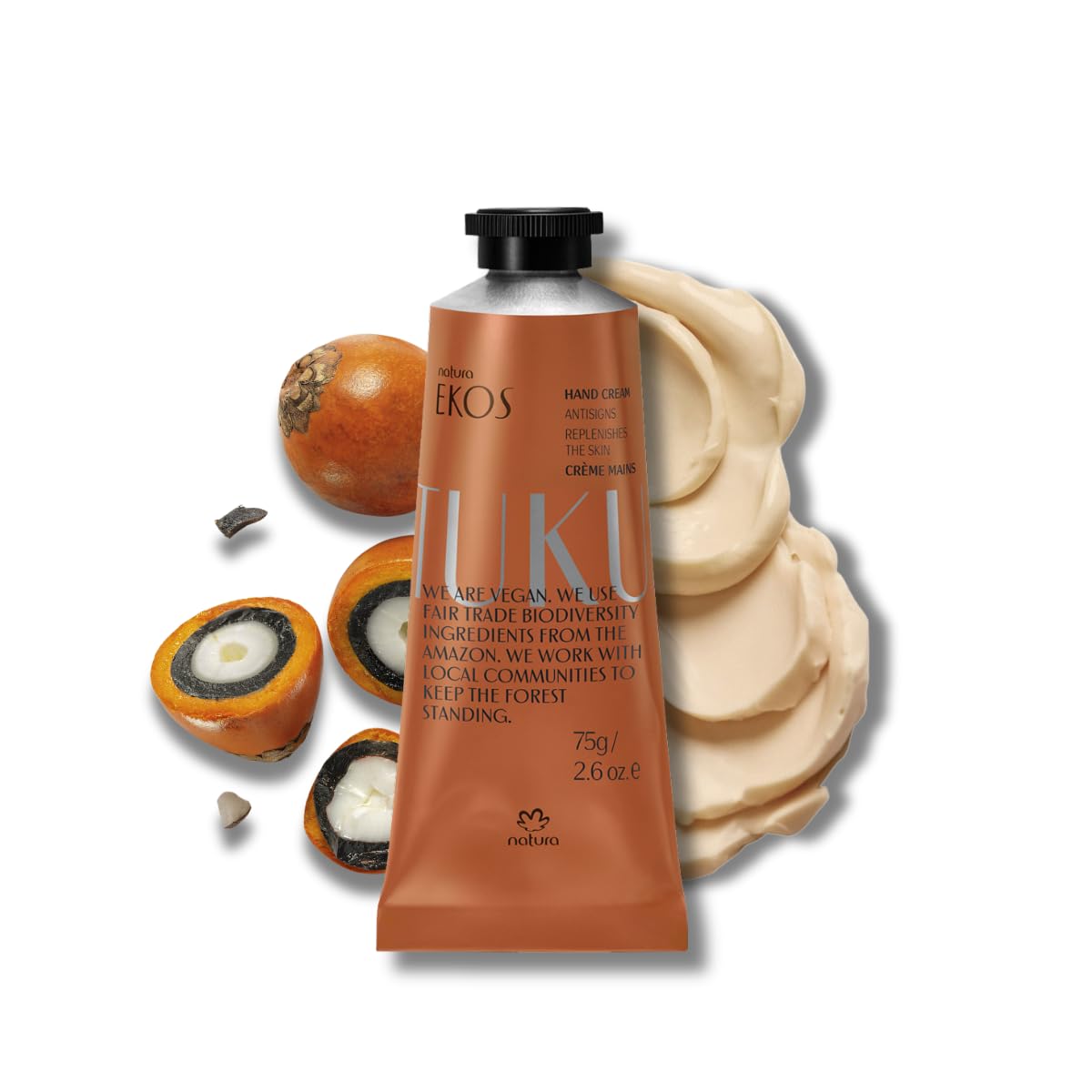 Foto 2 pulgar | Crema De Manos Natura Ekos Tukumã Hidratante 75g Vegan - Venta Internacional.