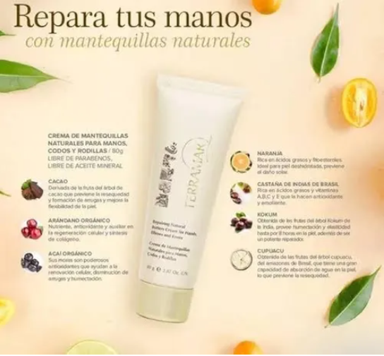 Foto 2 | Crema Terramar Crema Para Manos Y Codos,  Hidratación Mantequillas Naturales