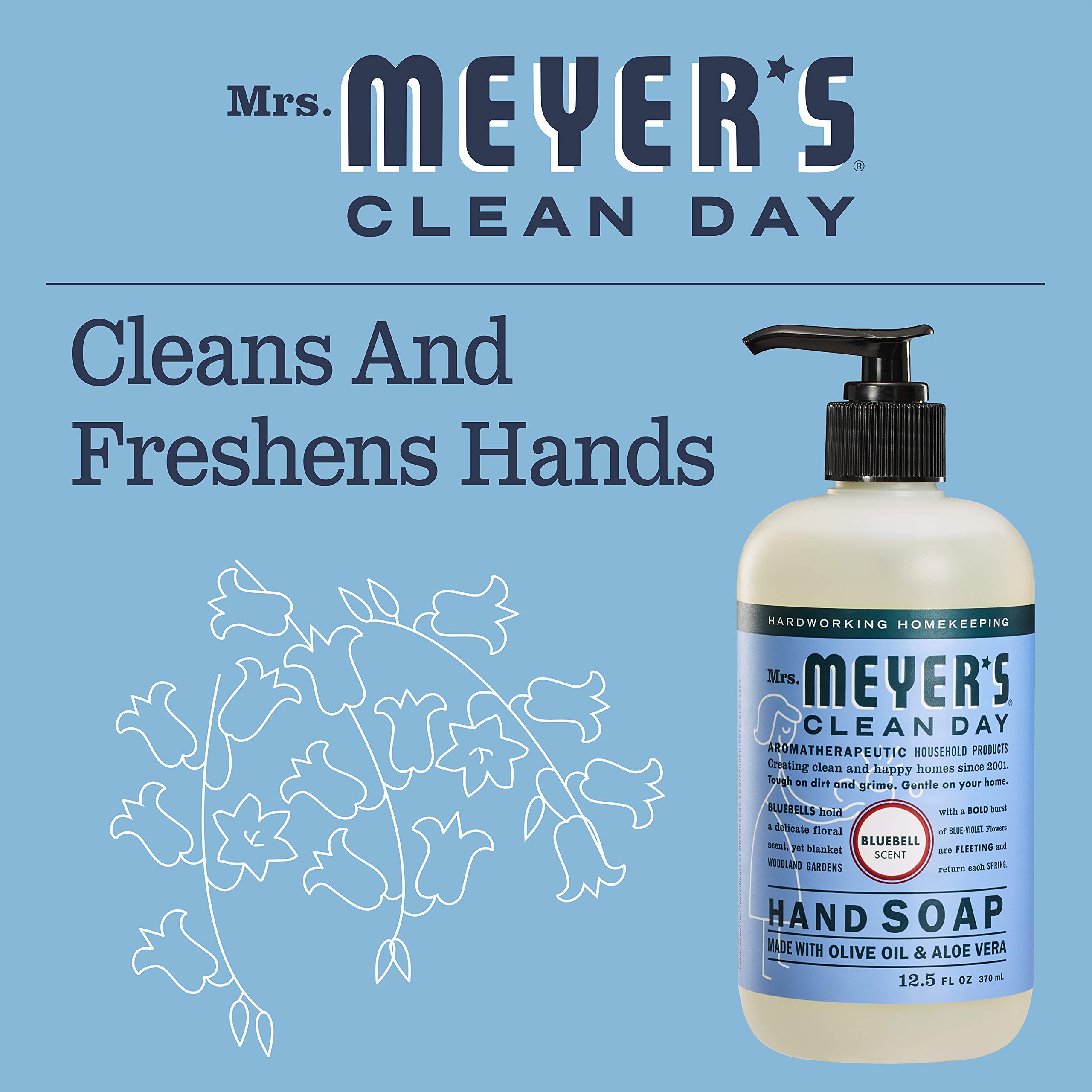 Foto 5 pulgar | Jabón Líquido Para Manos Mrs. Meyer's Clean Day Bluebell 370 Ml - Venta Internacional.
