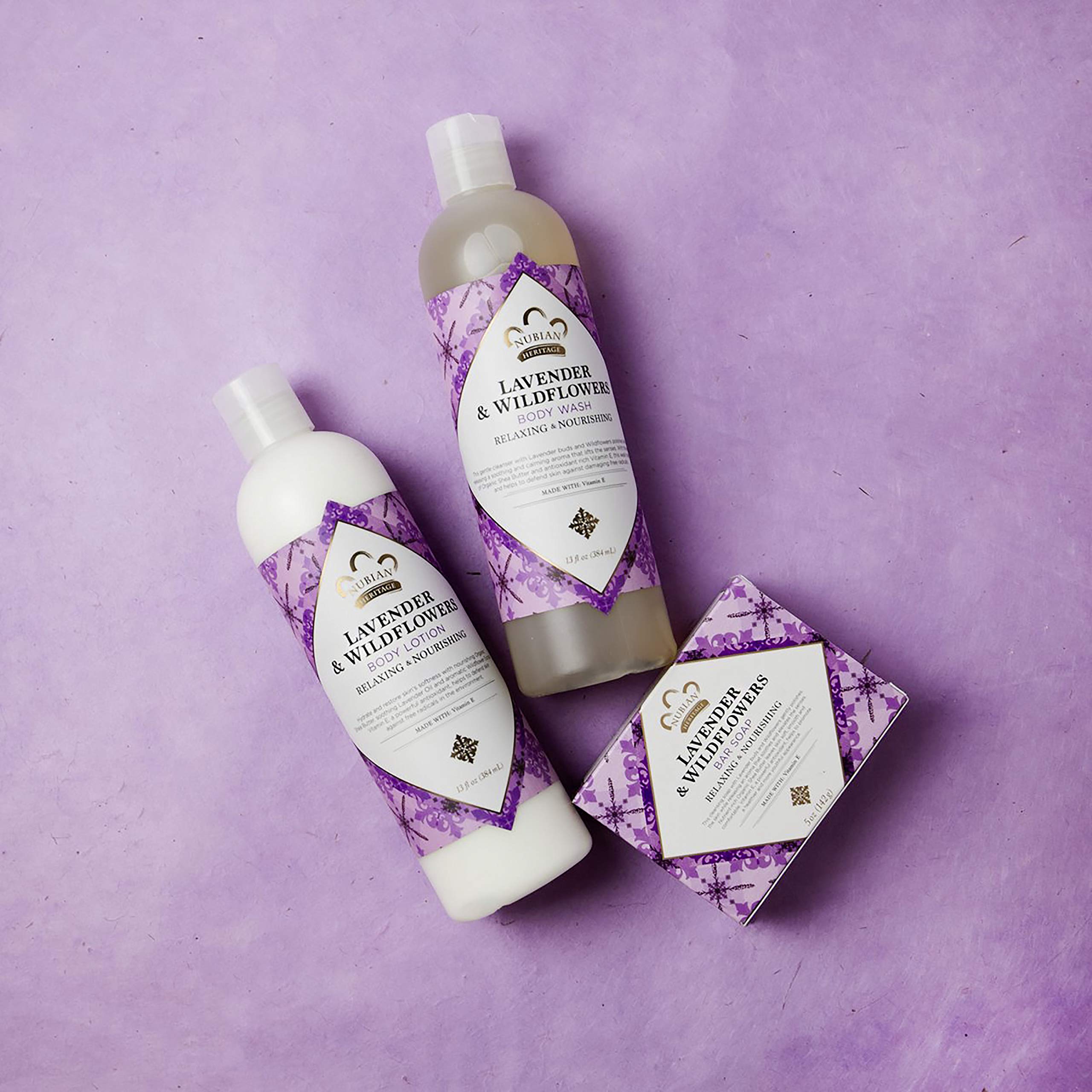 Foto 2 | Jabón Líquido Para Manos Nubian Heritage Lavender Wildflowers 360 Ml - Venta Internacional.