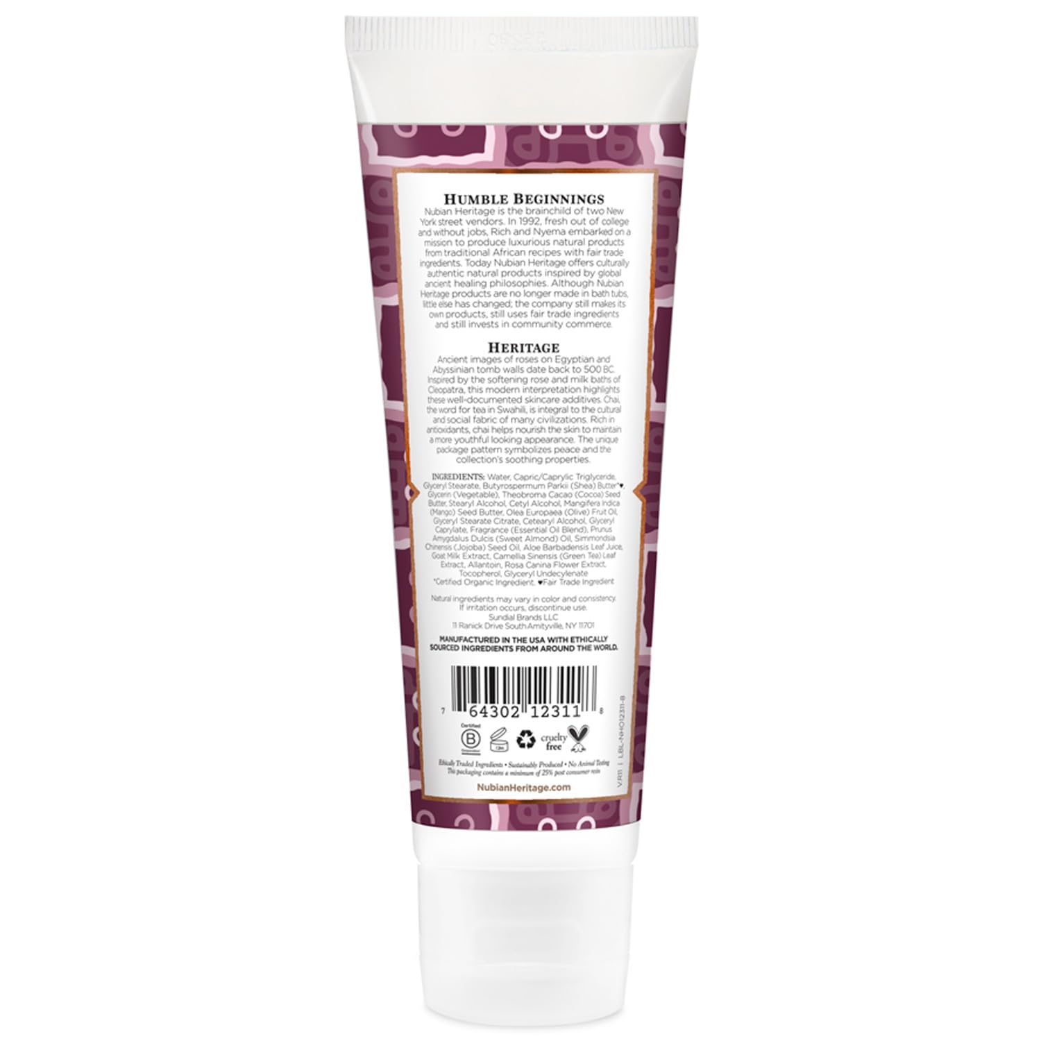 Foto 3 pulgar | Crema De Manos Nubian Heritage Goat's Milk & Chai 120 Ml Con Aloe Vera - Venta Internacional.