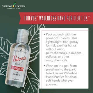 Foto 4 | Purificador De Manos Young Living Thieves Waterless Con 29 Ml De Etanol - Venta Internacional.