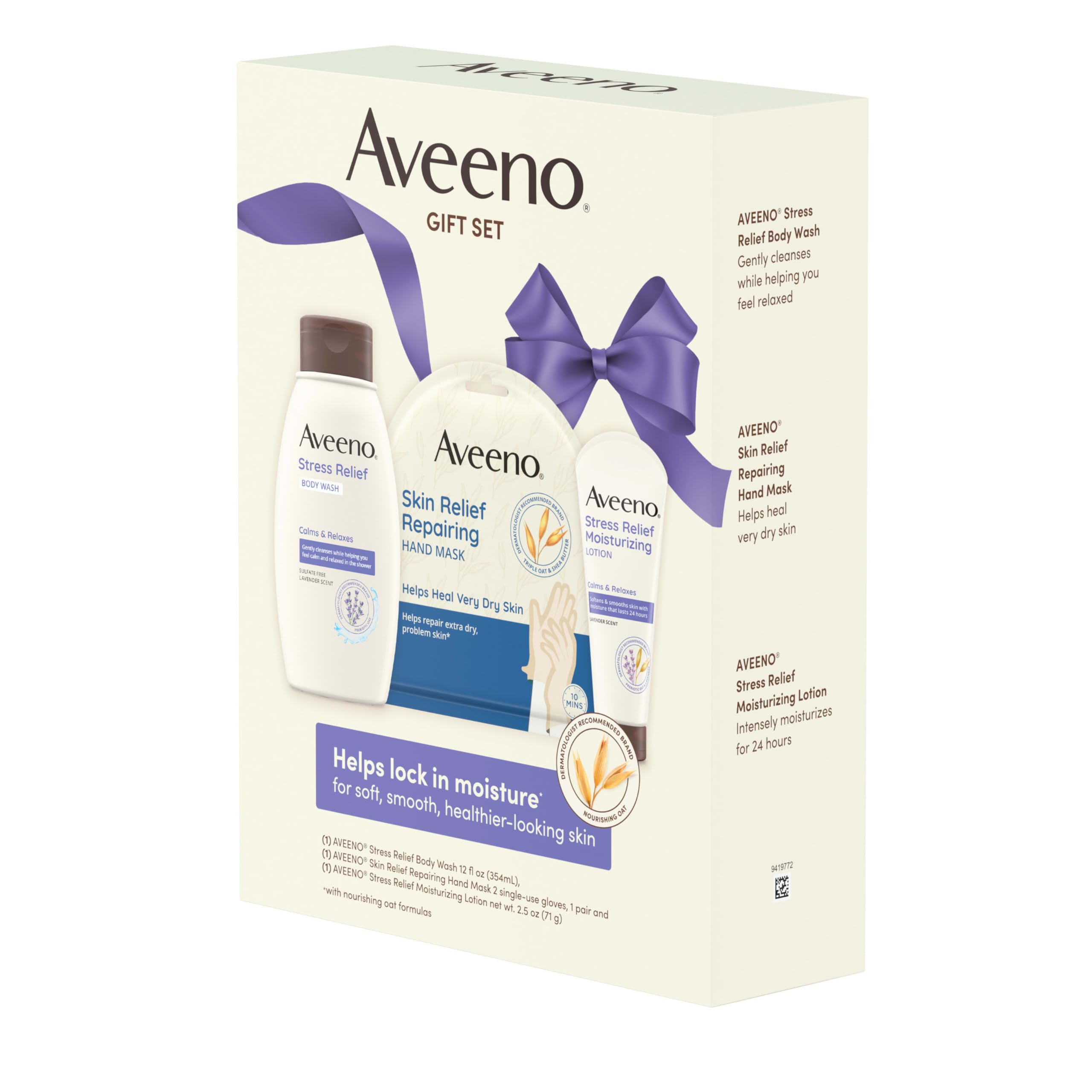 Foto 8 pulgar | Set De Regalo Aveeno Stress Relief Skincare Sensitive Skin 3 Artículos - Venta Internacional.