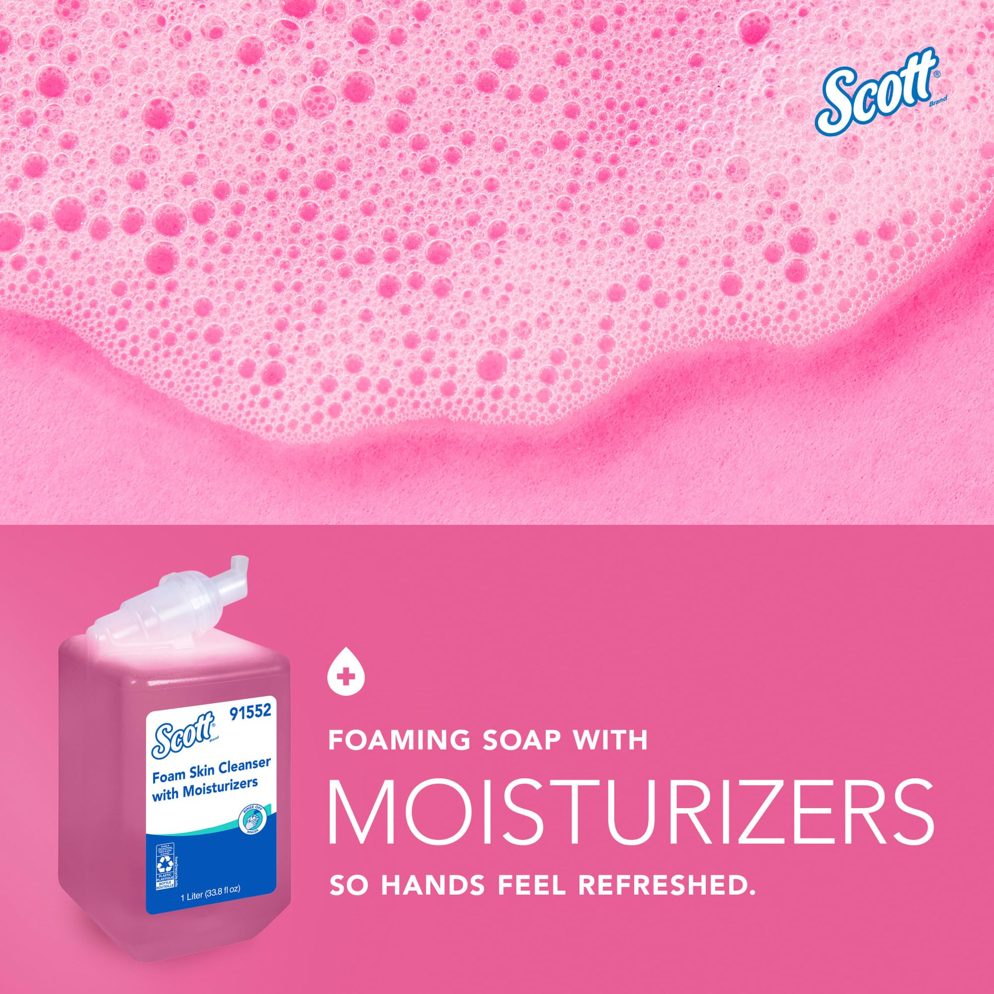 Foto 4 pulgar | Limpiador De Piel Scott Pro Foam Con Humectantes, Botella De 1 Litro - Venta Internacional.