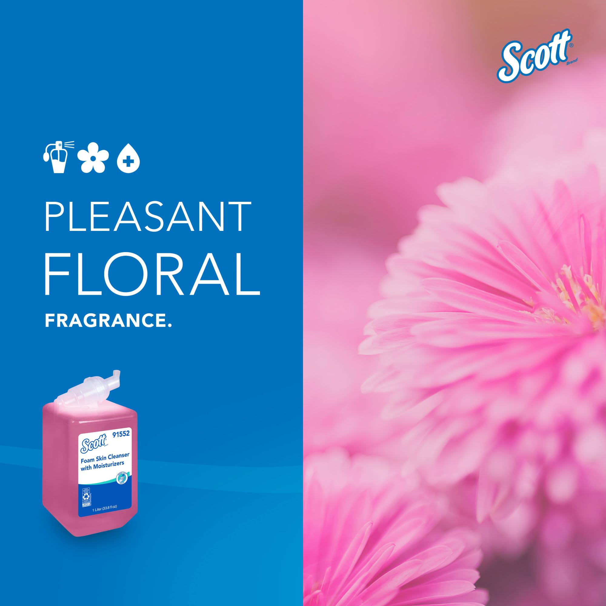 Foto 5 pulgar | Limpiador De Piel Scott Pro Foam Con Humectantes, Botella De 1 Litro - Venta Internacional.