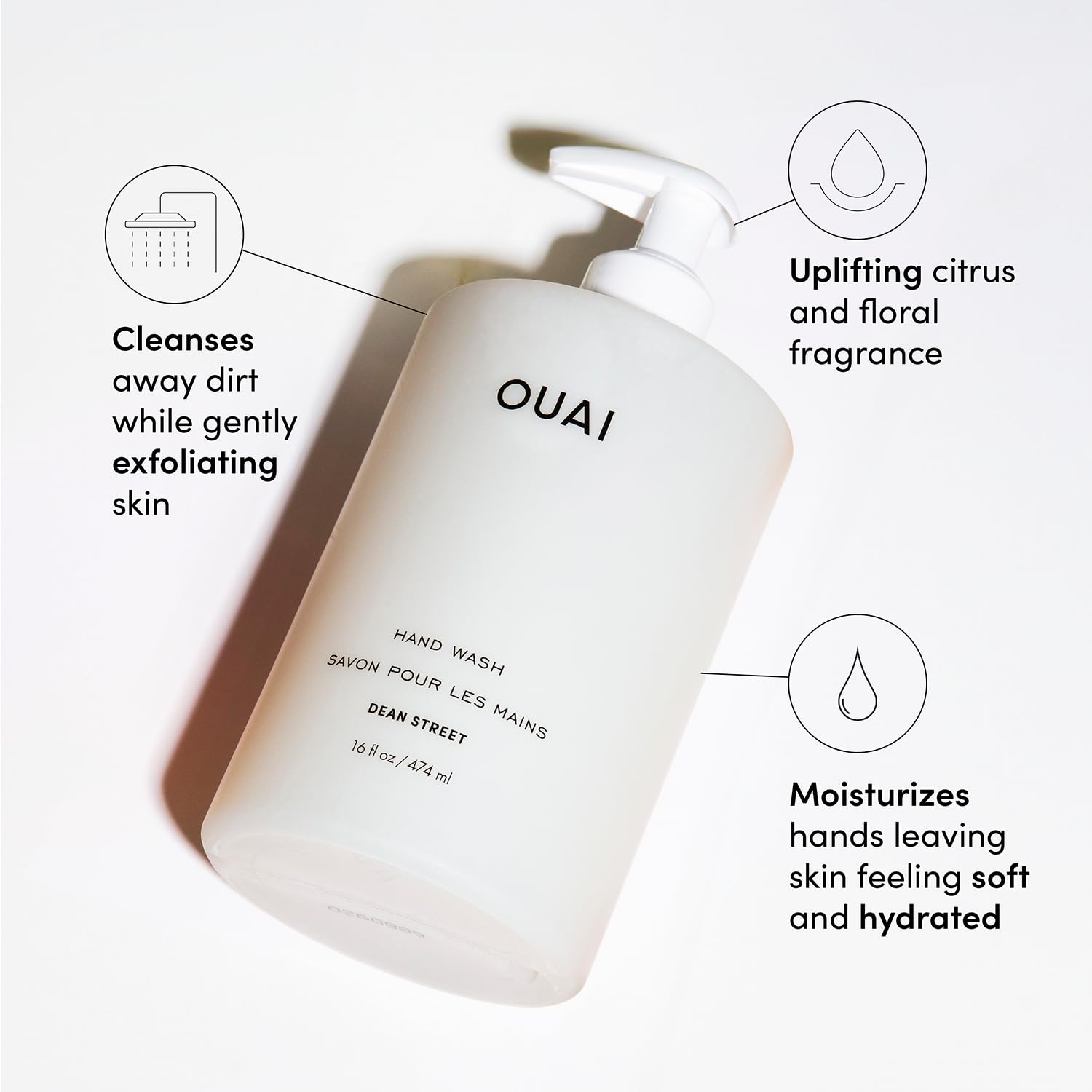 Foto 2 | Jabón Líquido Para Manos Hand Wash Ouai Con Jojoba, Aguacate Y Rosa Mosqueta - Venta Internacional.