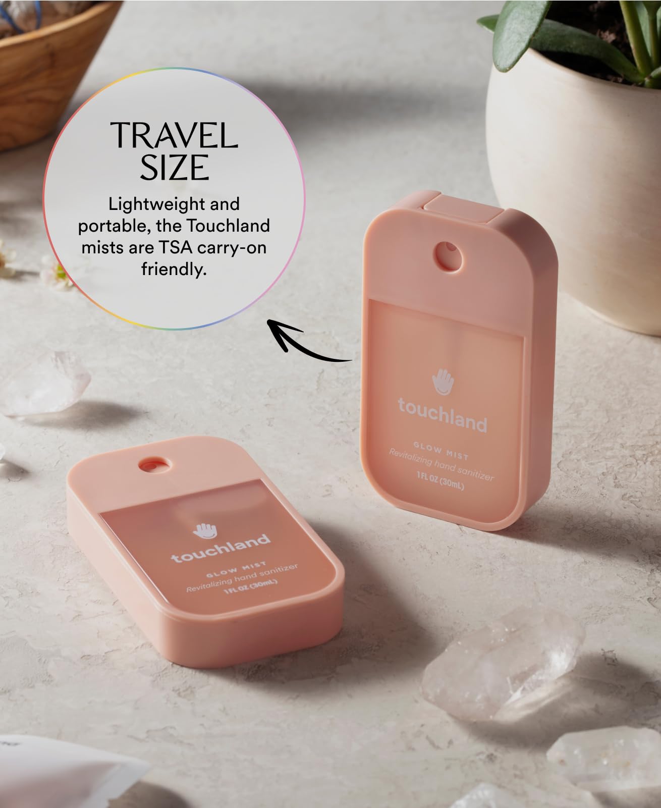 Foto 8 pulgar | Spray Desinfectante Para Manos Touchland Glow Mist Rosewater 30 Ml - Venta Internacional.
