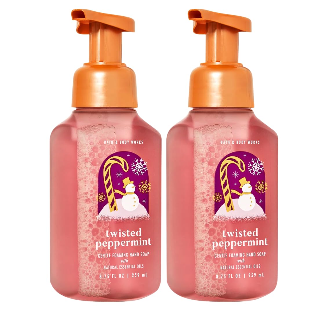 Jabón De Manos Bath & Body Works Gentle Foaming Twisted Peppermint - Venta Internacional.